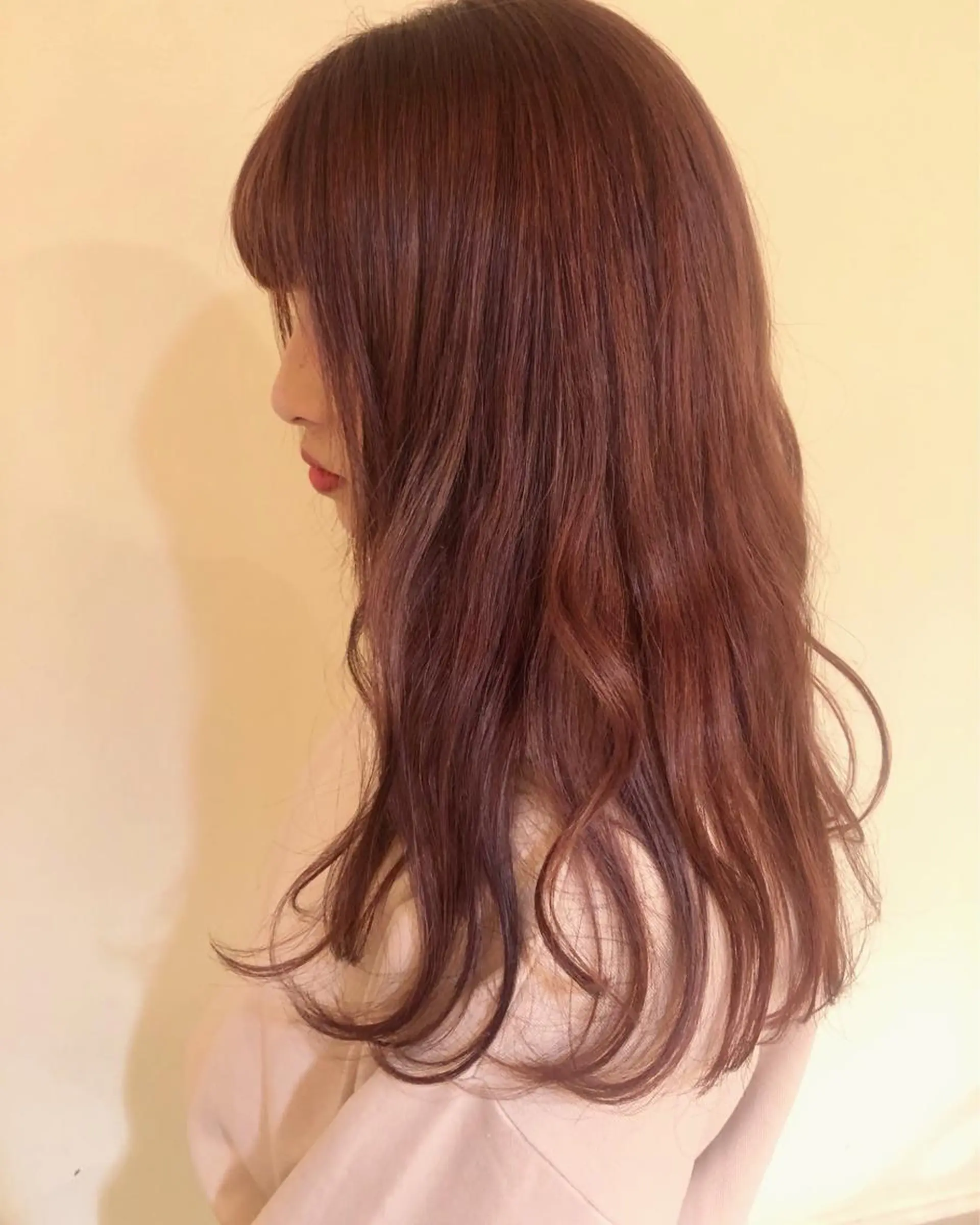 ロング カラー カット ヘアカラー トリートメント マンツーマン半個室 tamuraのヘアスタイル