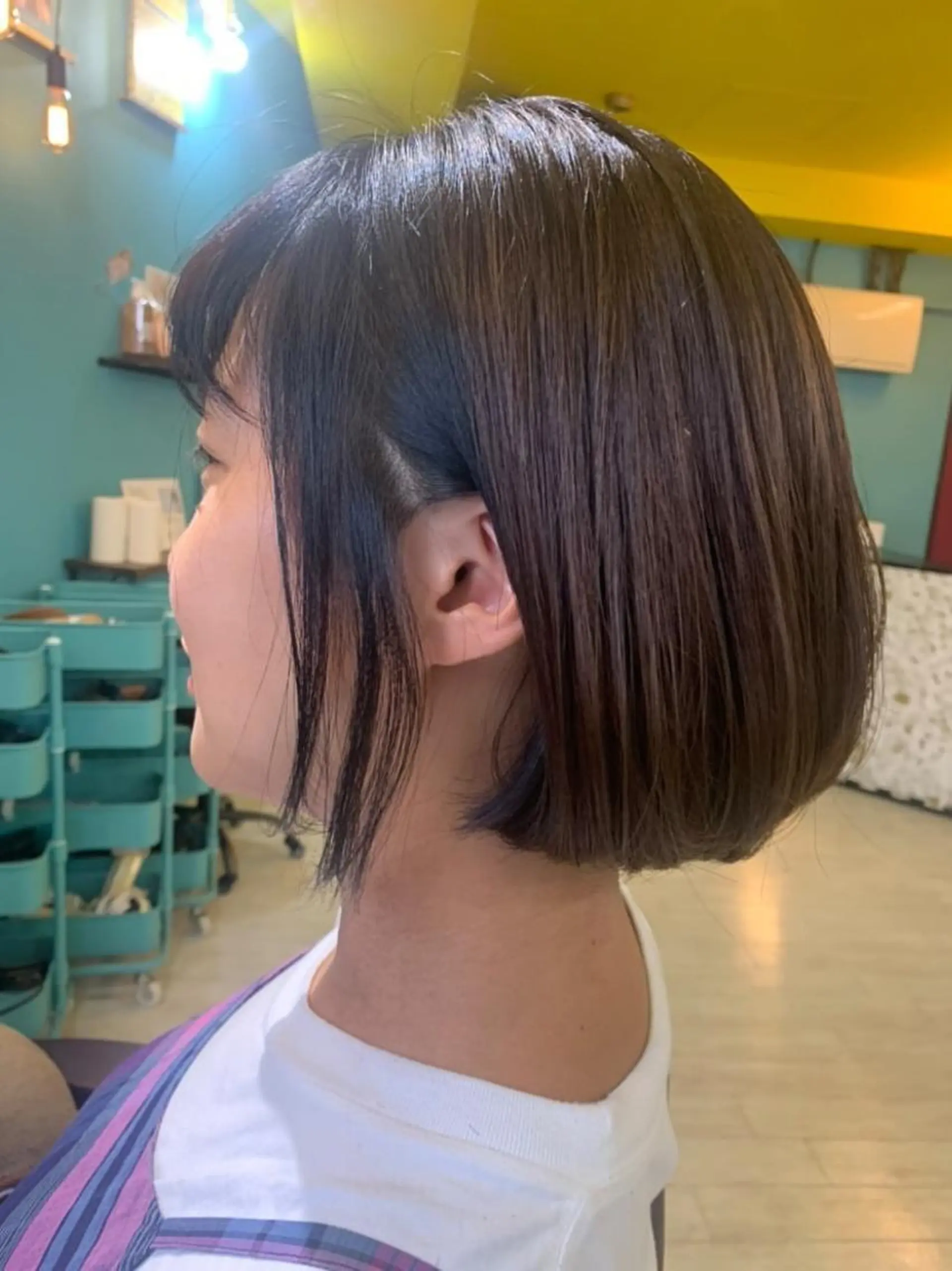 ショート アッシュ アッシュグレー アッシュグレージュ ヘアカラー 末石 智のヘアスタイル