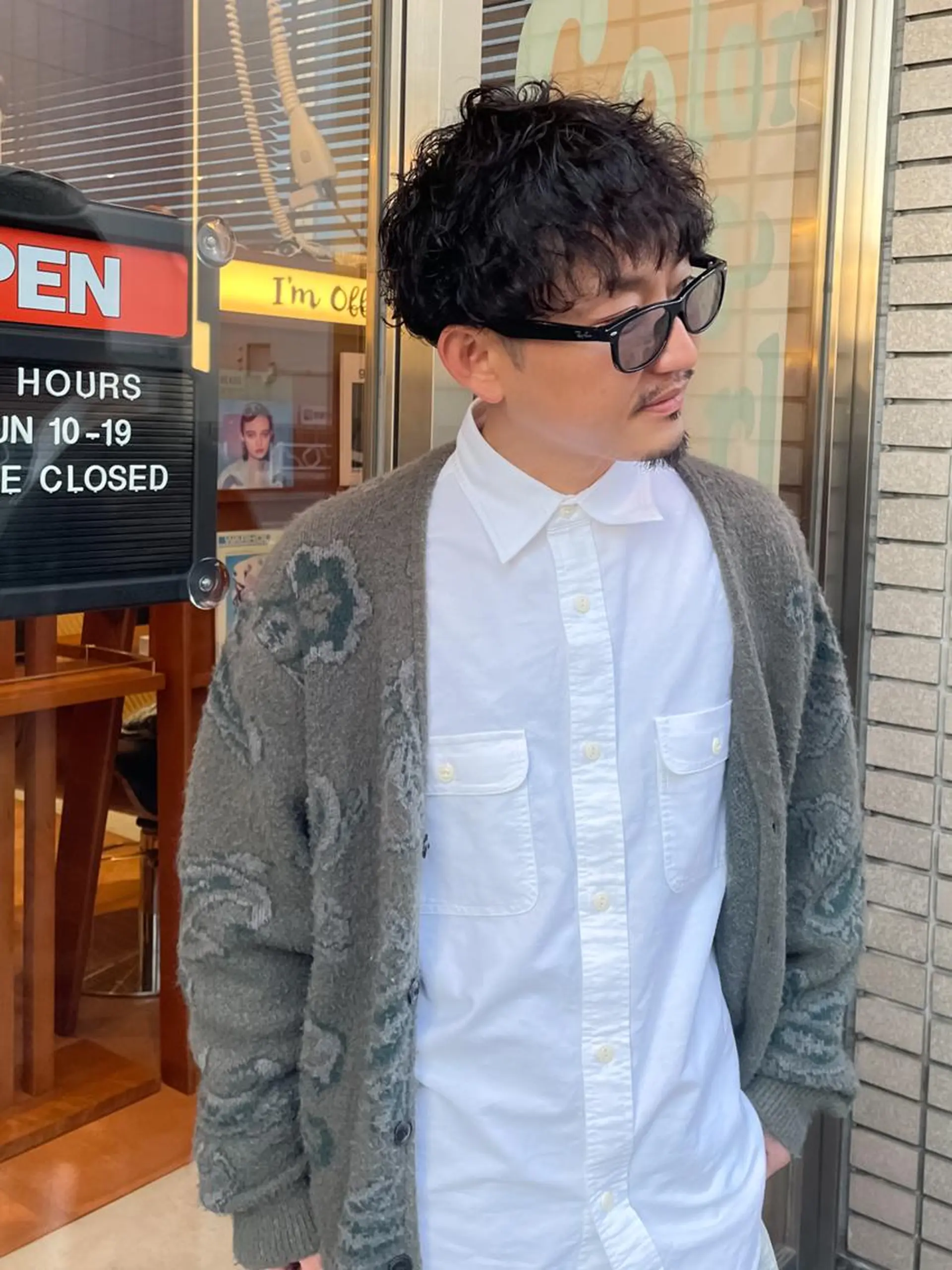 ショート パーマ メンズ カット パーマ SASAnagano 岩下サードゥのヘアスタイル