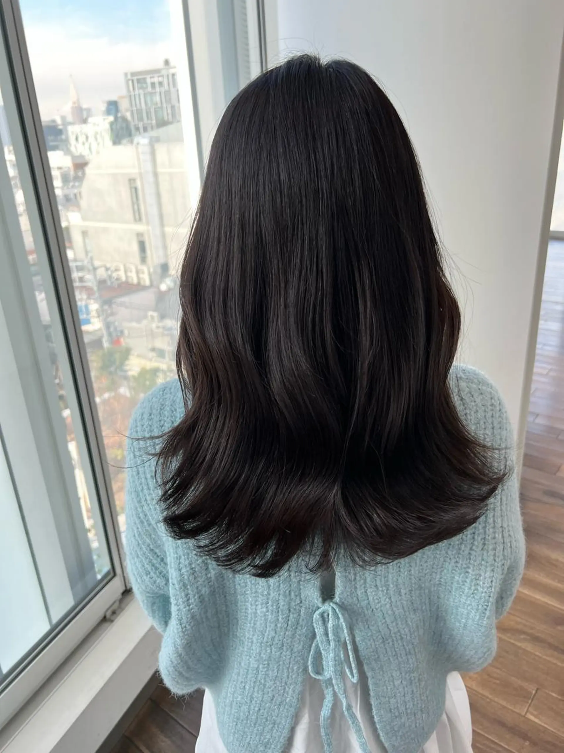 ロング ヘアアレンジ くびれヘア 伸ばしかけ 韓国風ヘア レイヤーカット ロング 誰より丁寧なカット/ 小林輝/レイヤーのヘアスタイル