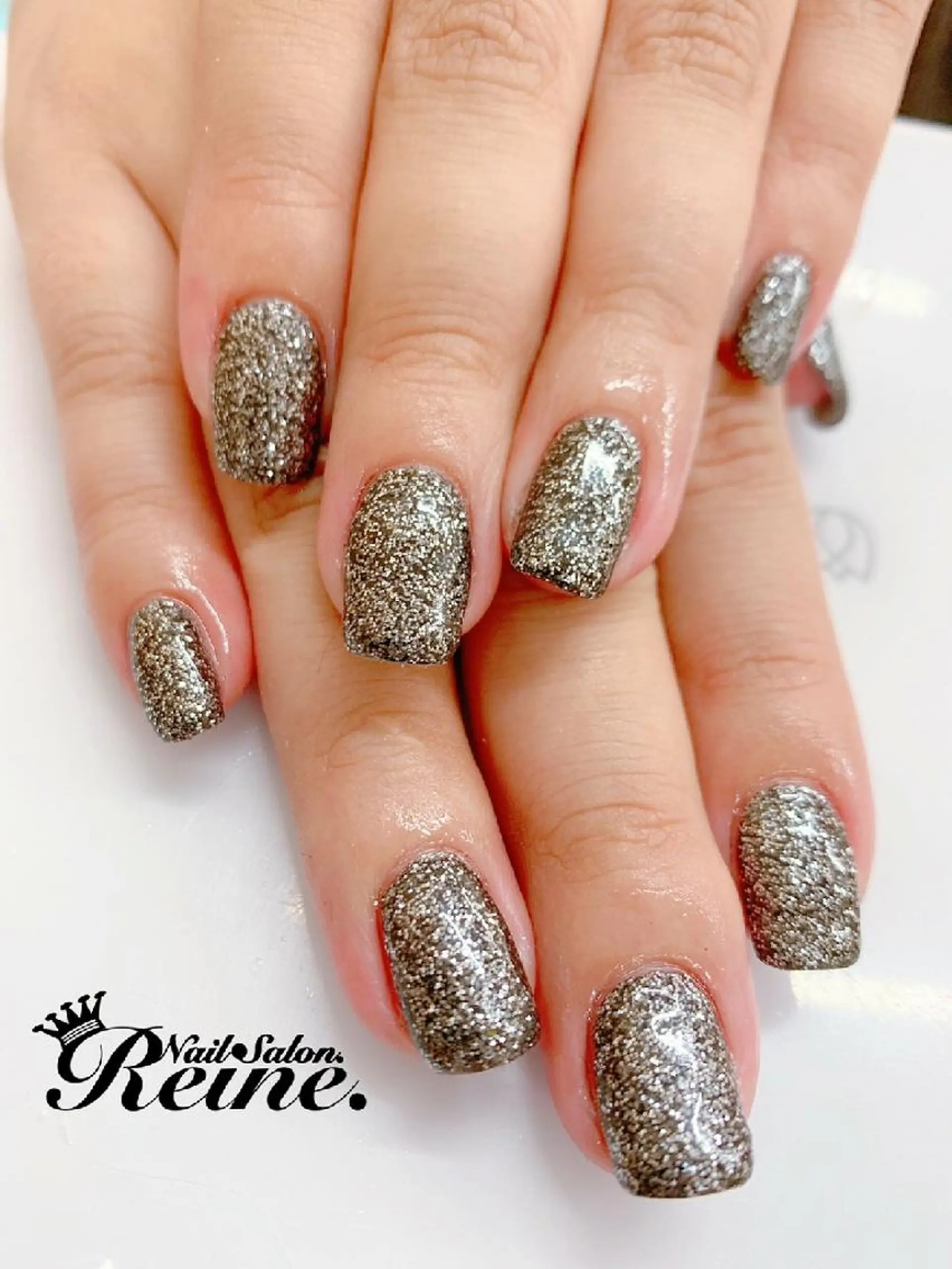 ネイル ラメ(グリッター) ワンカラーネイル Nailsalon Reine所属・玉栄 伶奈のネイルデザイン