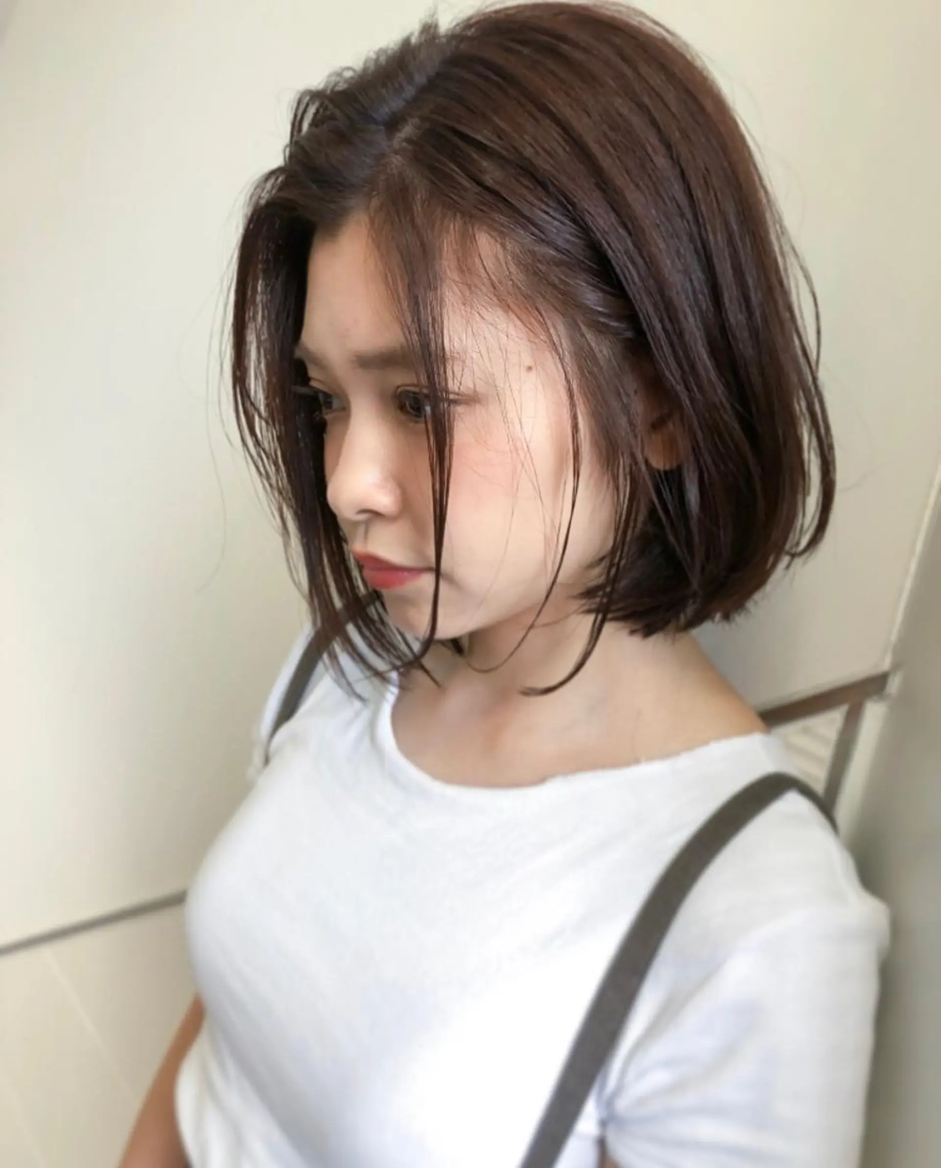 ショート カラー ヘアアレンジ キッズ 前下がりボブ ボブ 小顔カット ダメージレスサロン✨ kayo🌱のヘアスタイル