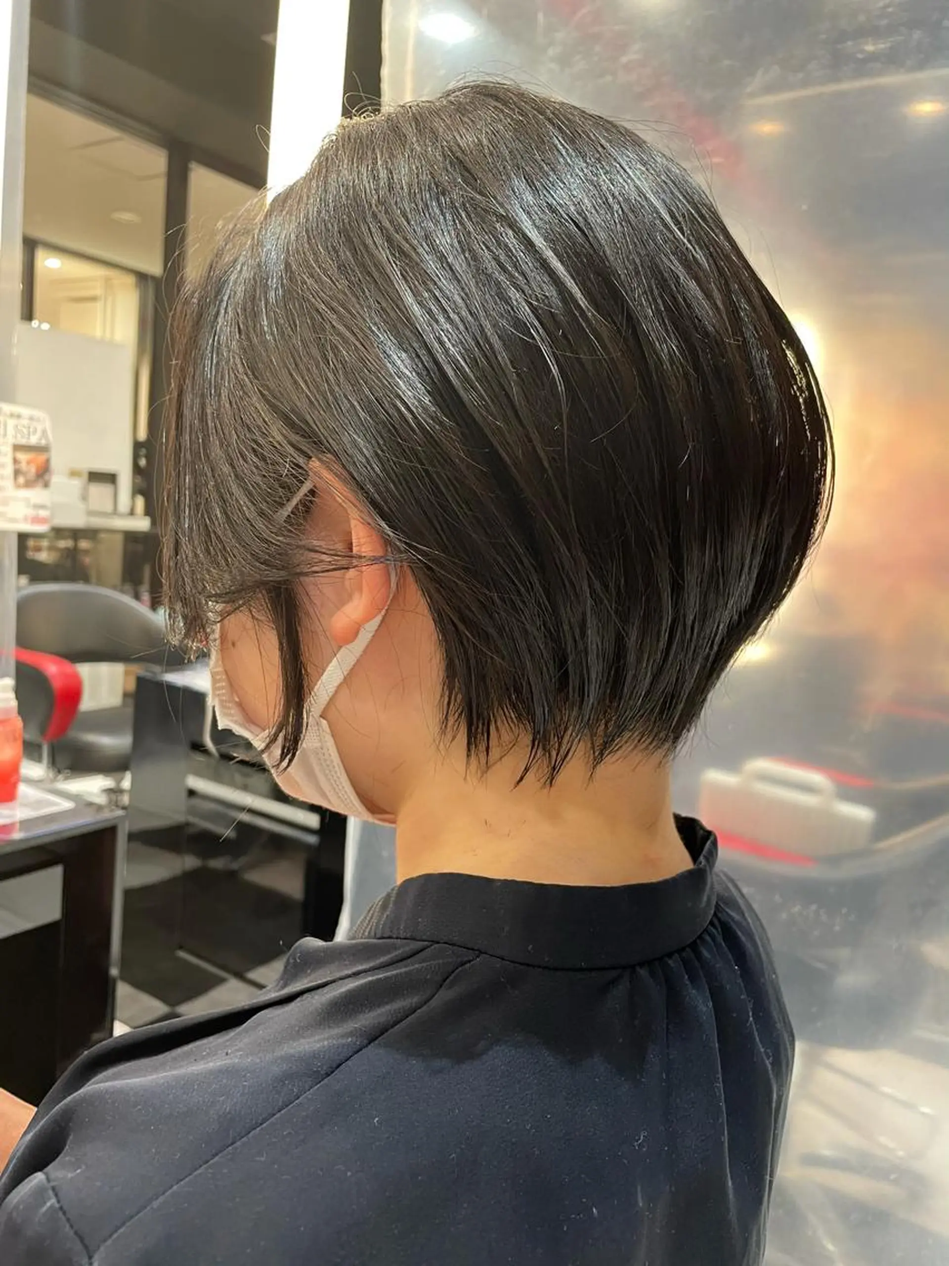 ショート カラー ショートボブ ボブ ショートヘア メンズヘア特化 崎田 成人のヘアスタイル