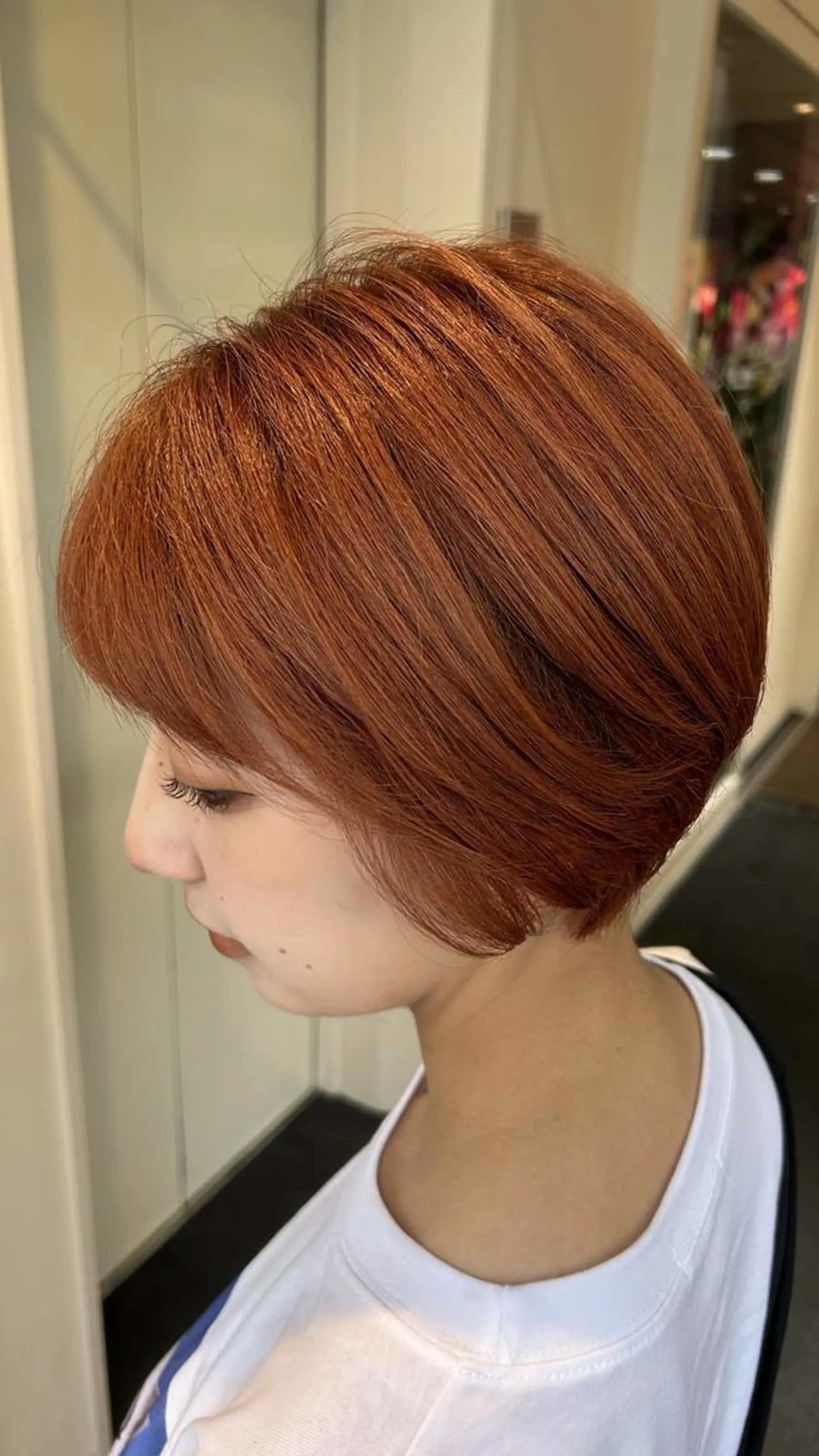 ショート ヘアカラー 高田 羊真のヘアスタイル