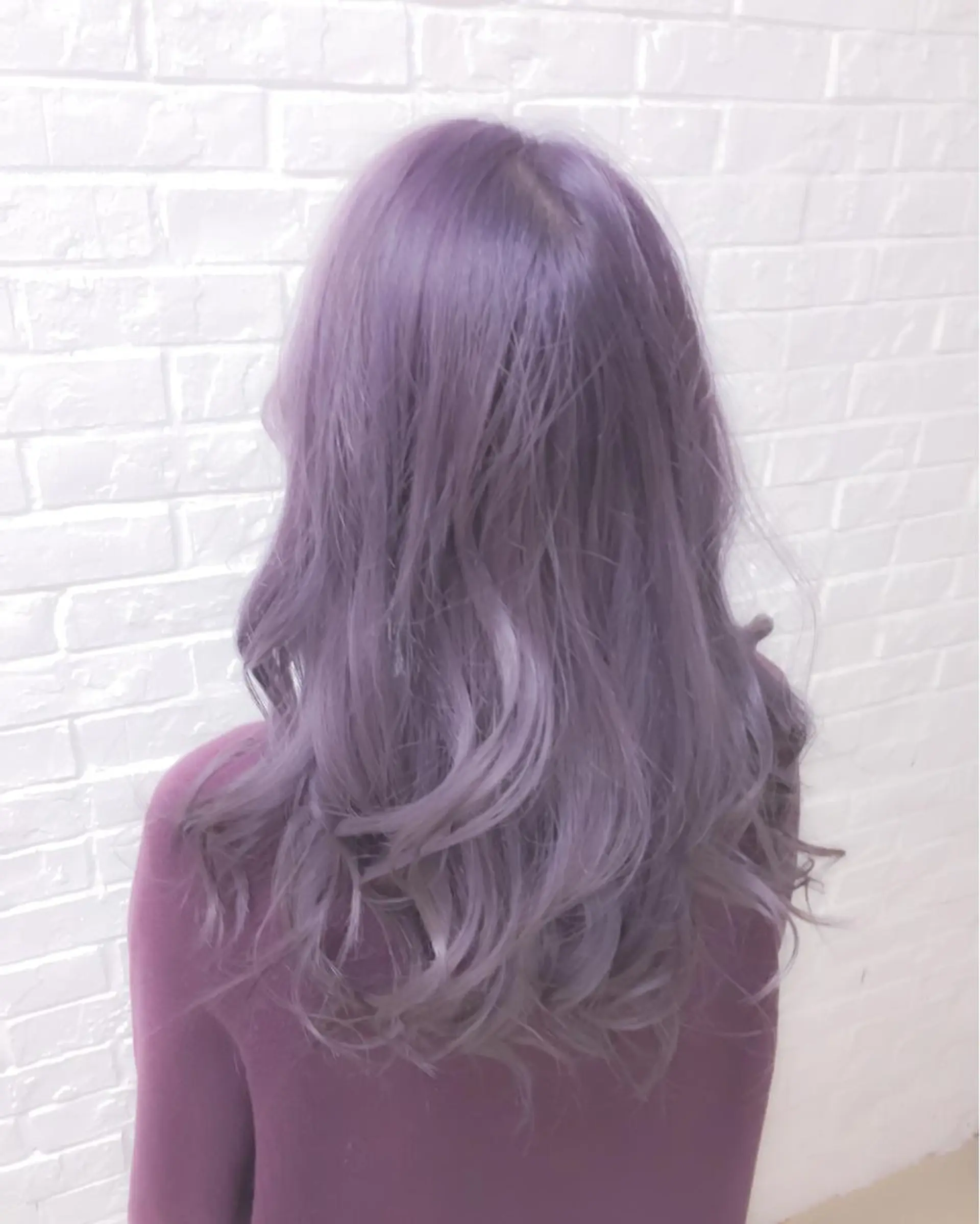 ミディアム セミロング ロング カラー ベージュカラー バイオレットカラー エクステリピート率 No.1 菊池　悠介のヘアスタイル