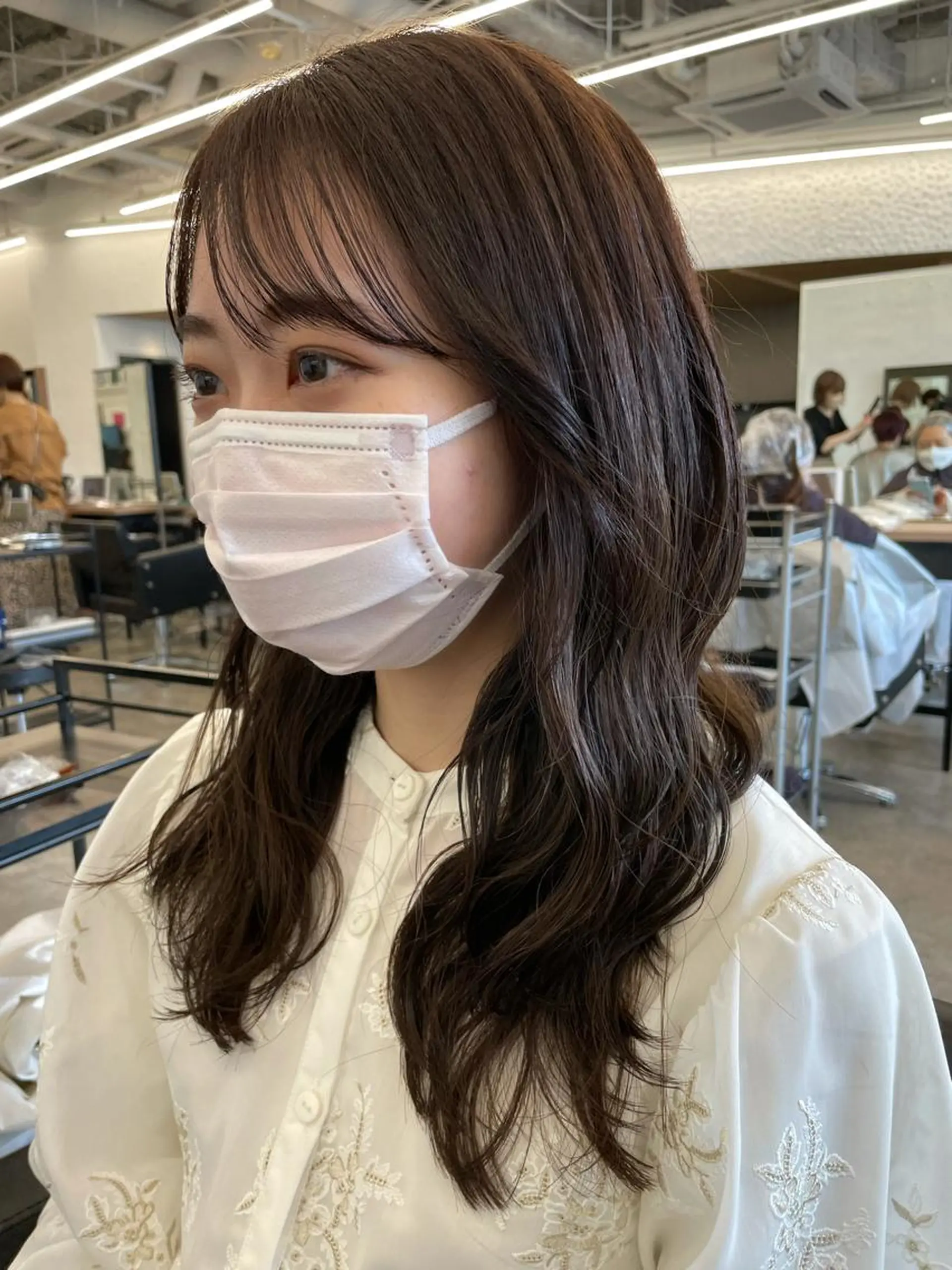 ロング カラー ヘアアレンジ 【柔らか透明感✨/ 似合せ前髪】大石葉月のヘアスタイル