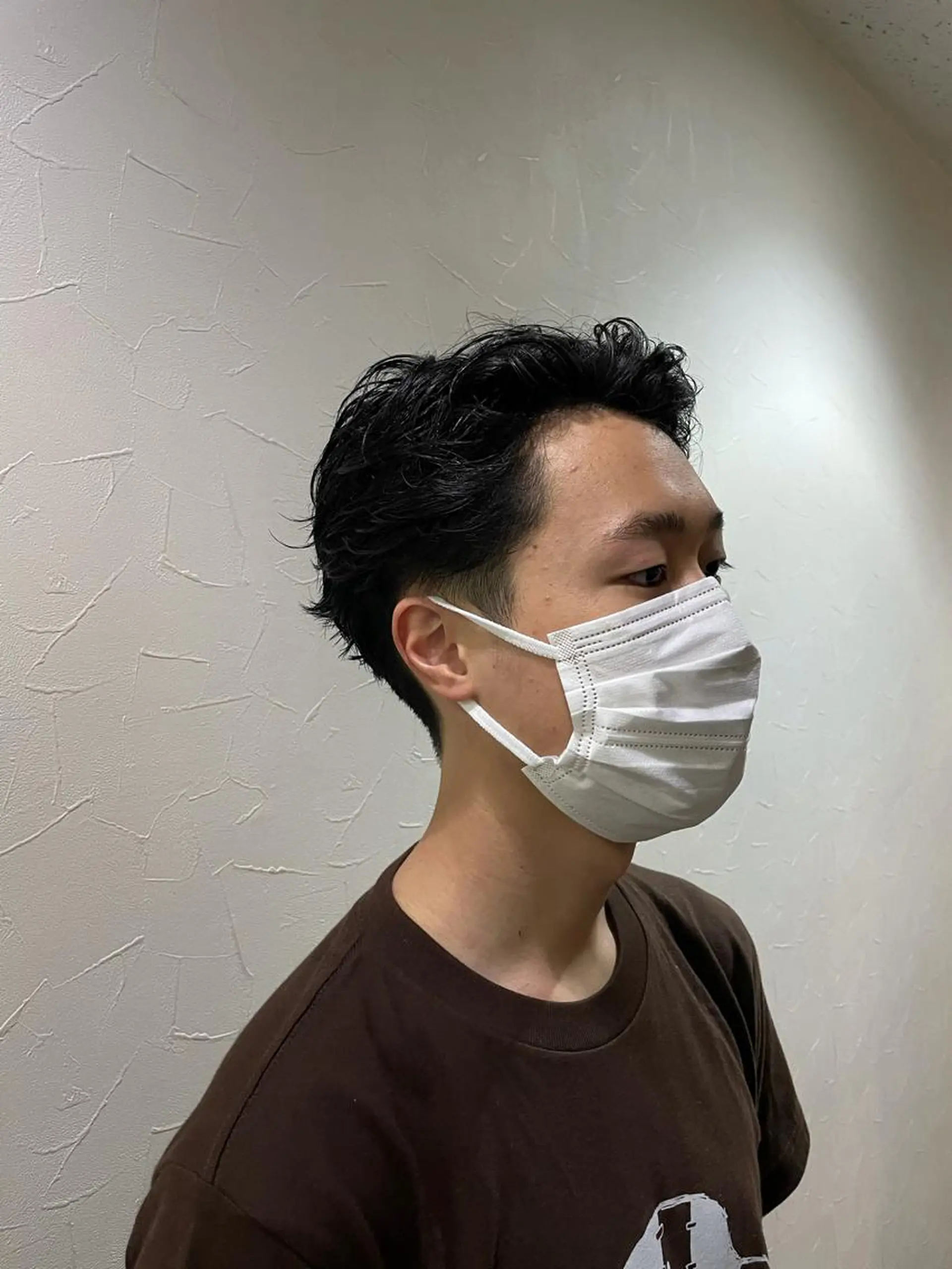 ショート メンズ かきあげバング ヒロ銀座　小林 透真のヘアスタイル