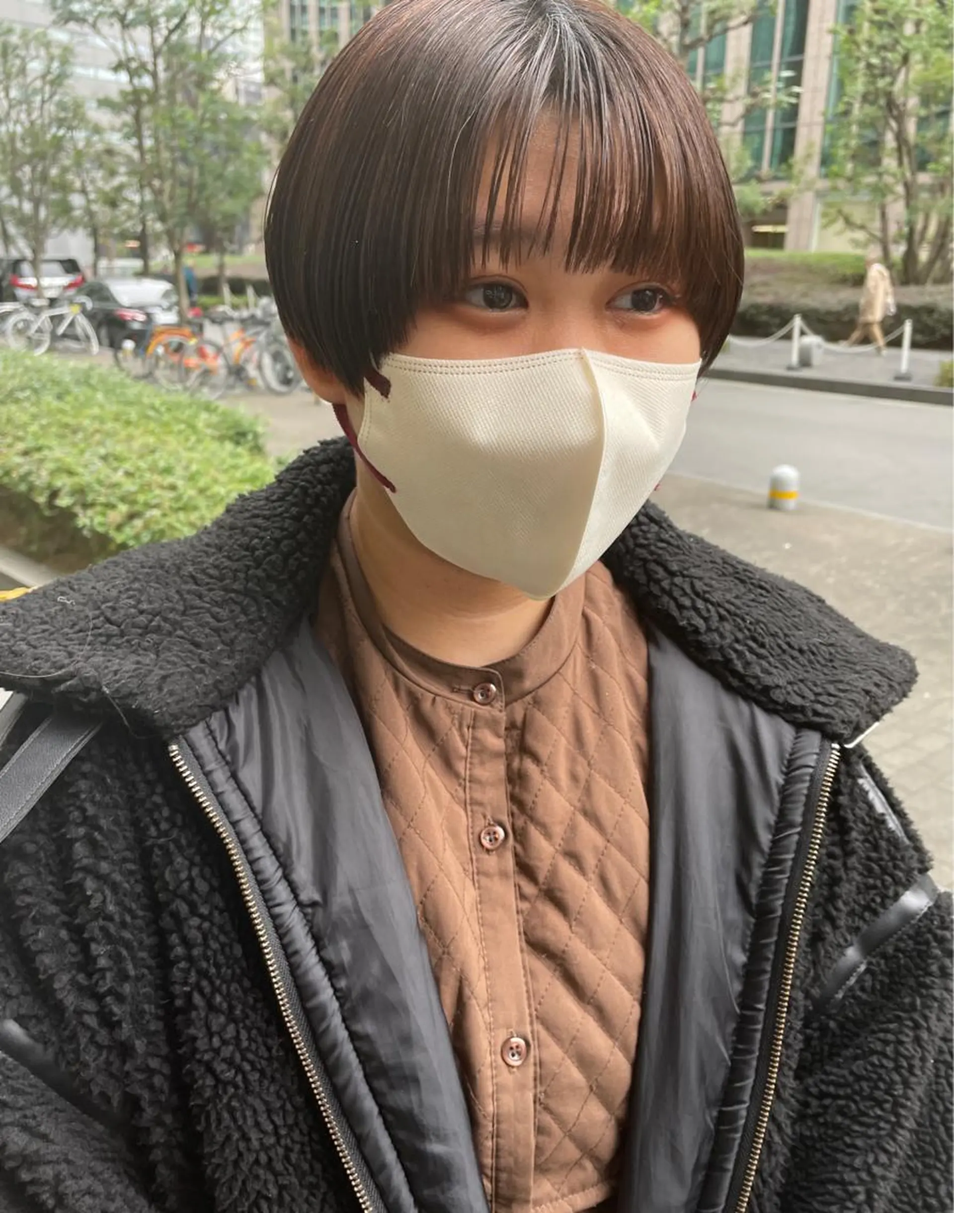 ショート 透明感ニュアンス 柔らかstyle🤍のヘアスタイル