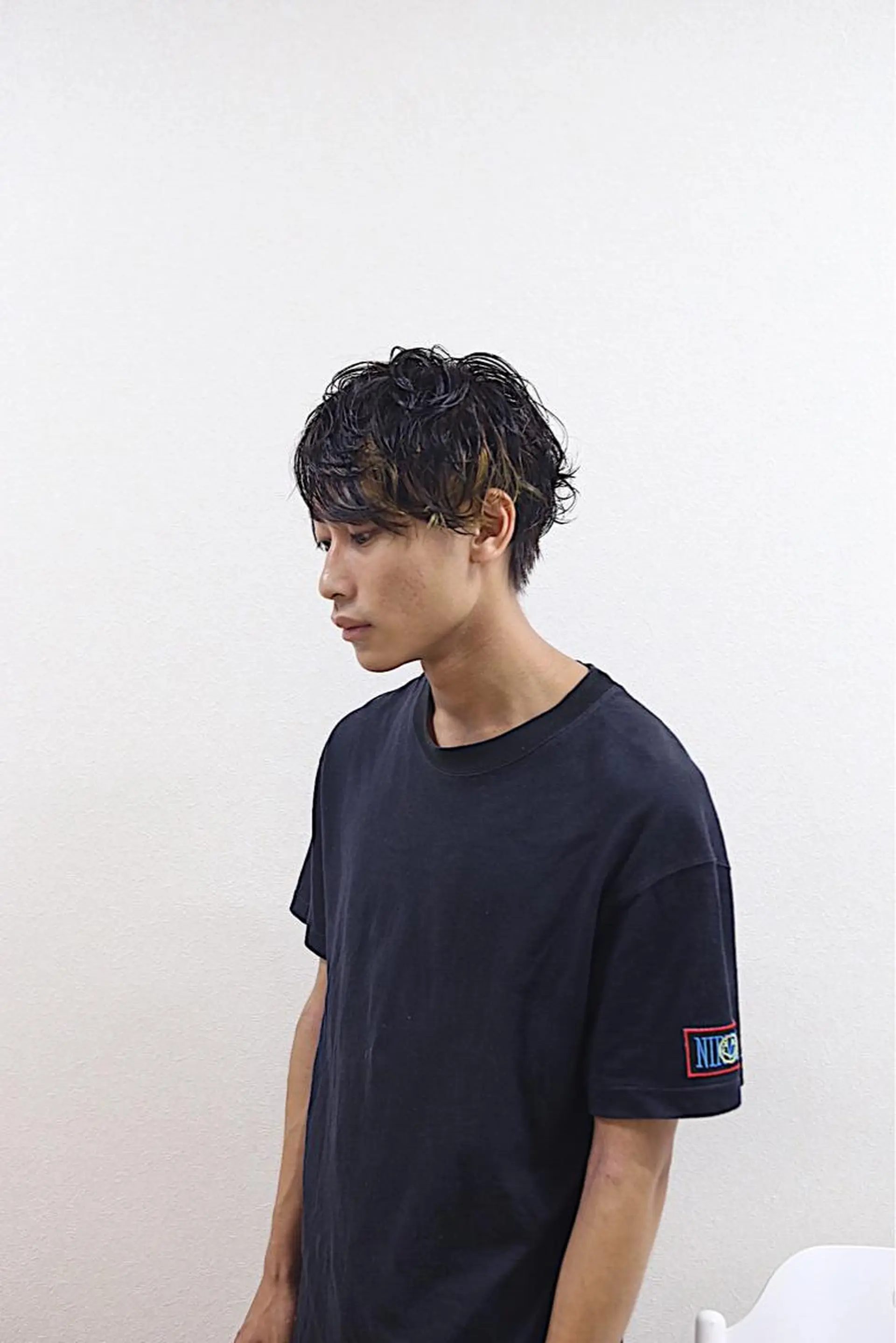 ショート カラー パーマ メンズ メンズインナーカラー メンズパーマ インナーカラー ハイトーン/レイヤー /ウルフ⭐️永田⭐️のヘアスタイル