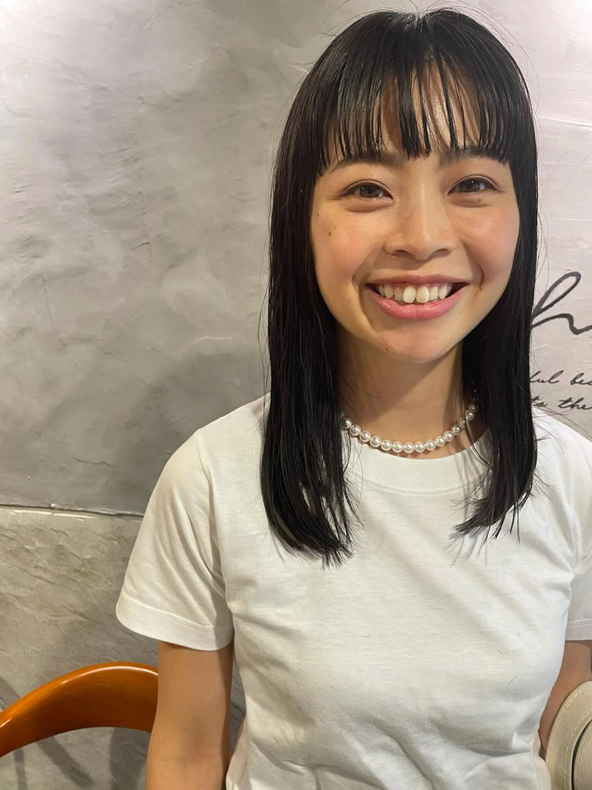 セミロング カット トリートメント さの あやねのヘアスタイル