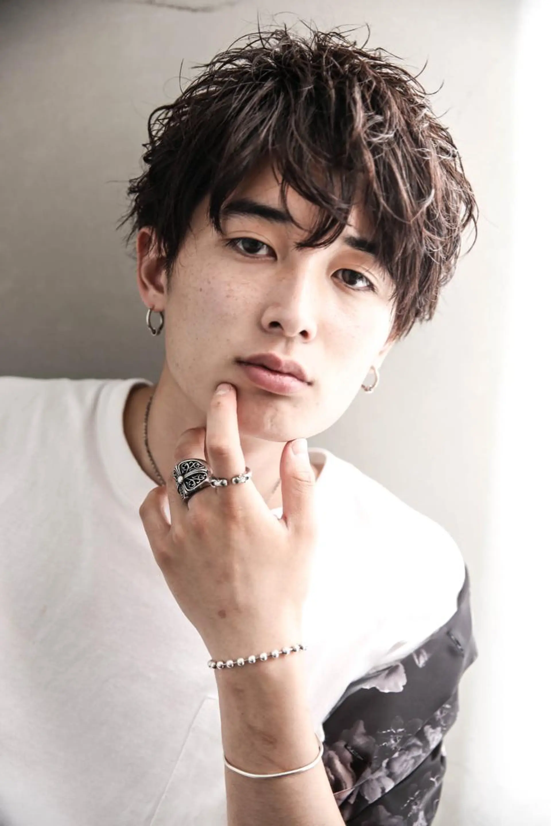 パーマ メンズ カット パーマ ⭕️メンズパーマ⭕️ 山口　裕太郎のヘアスタイル