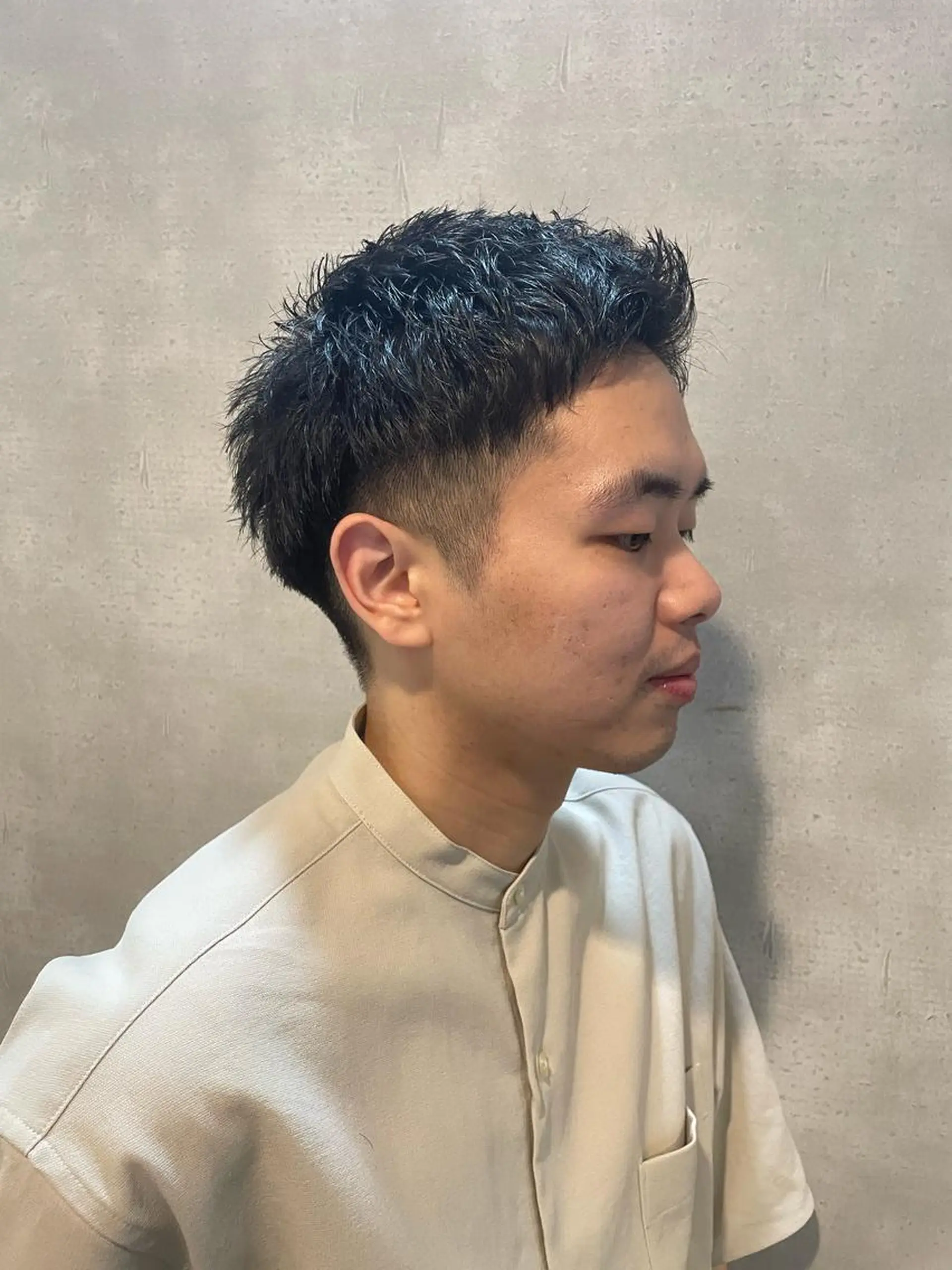 メンズ センターパート マッシュ メンズパーマ メンズツイストパーマ ツーブロック カット ヘアセット 心斎橋/メンズ /ルレイル/地形真希のヘアスタイル