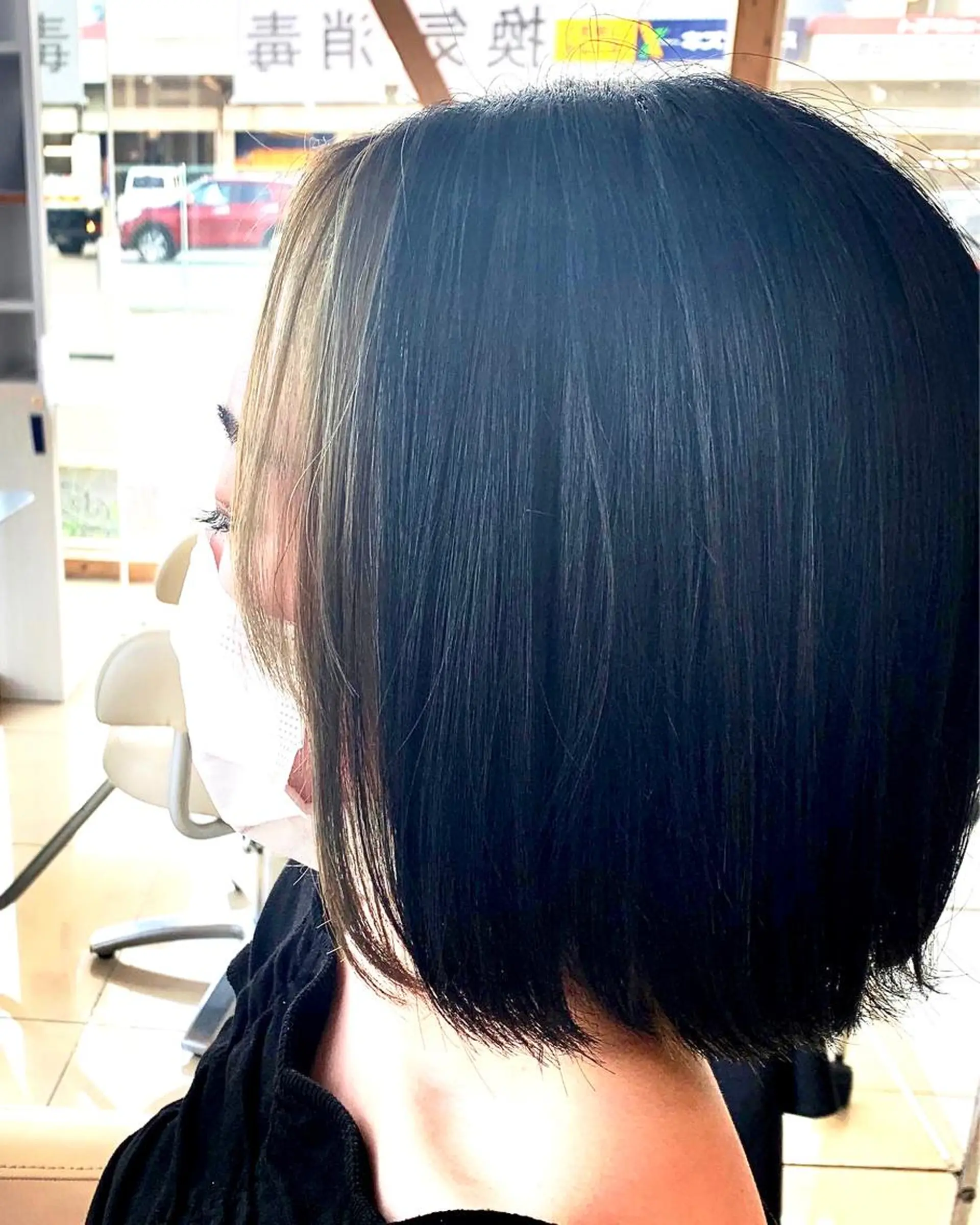 ミディアム 田中 美有のヘアスタイル