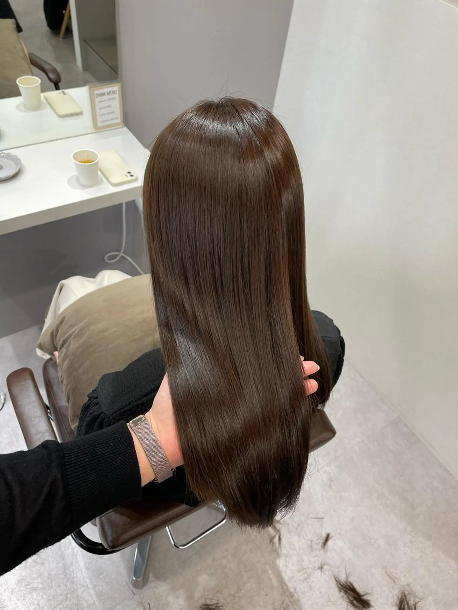 ミディアム カラー カット ヘアカラー 縮毛矯正 トリートメント 髪質改善/縮毛矯正 /青山　早希🐾のヘアスタイル