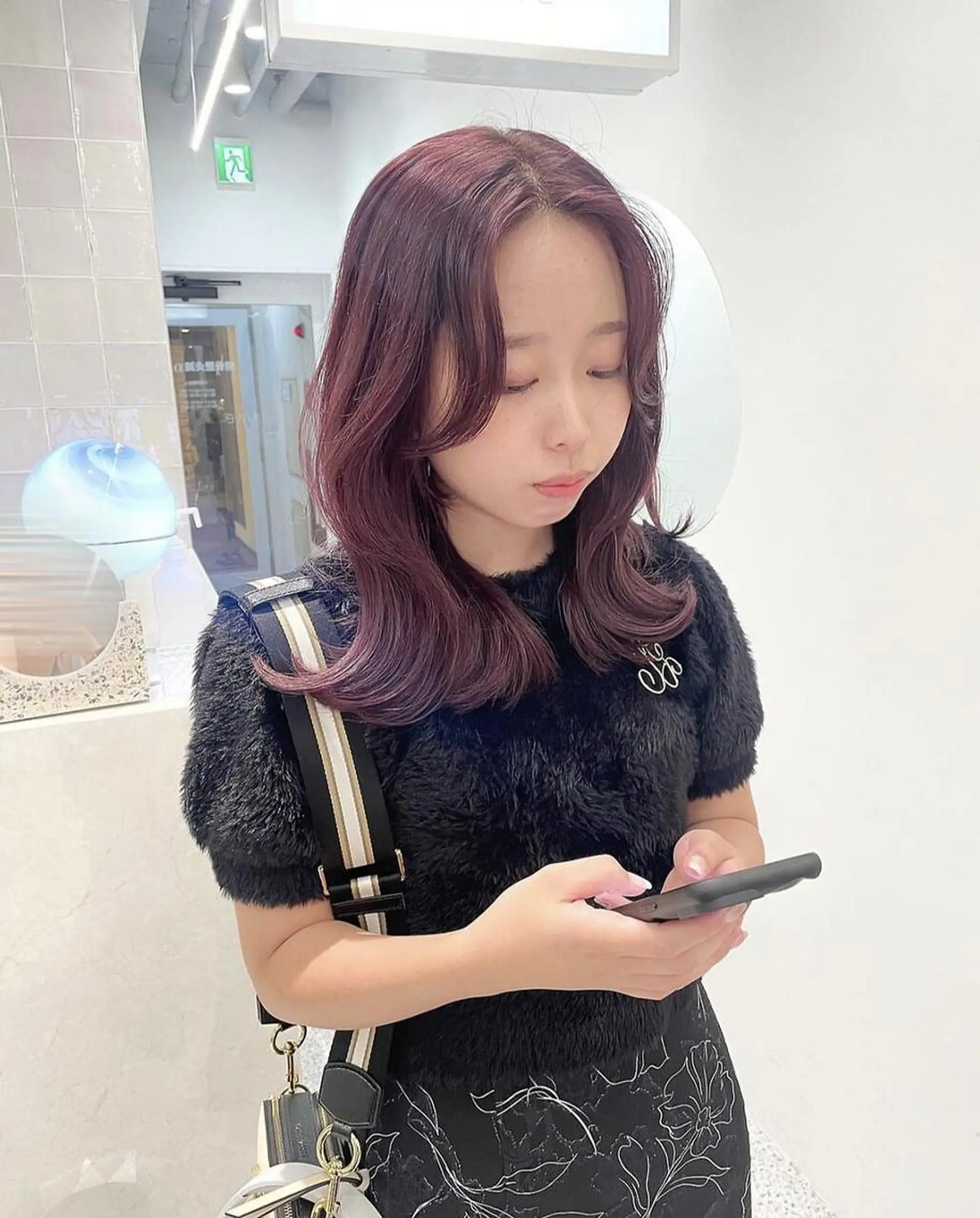 ロング 🎀韓国/艶髪/暗髪 🎀 柚月🫧立川駅のヘアスタイル