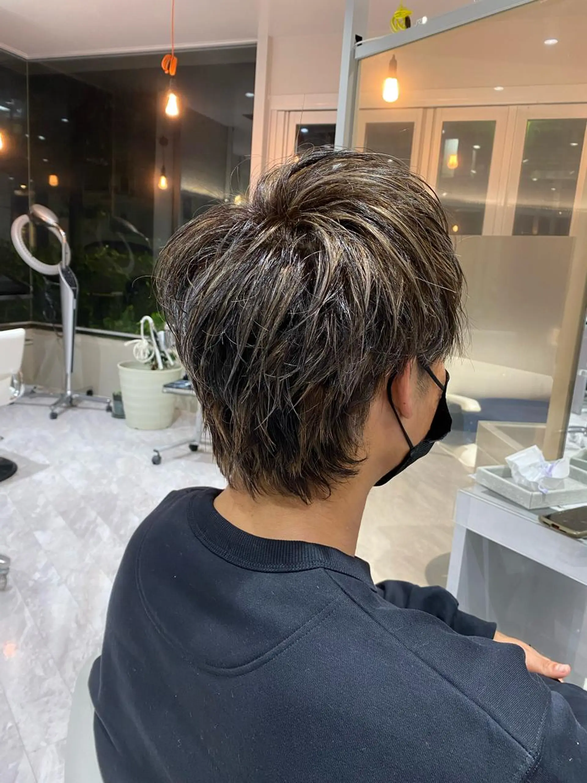 ショート カラー メンズ メンズハイライト メンズショート メンズウルフカット ハイライトカラー ハイライト Riganuts王子 Hayato✂︎のヘアスタイル