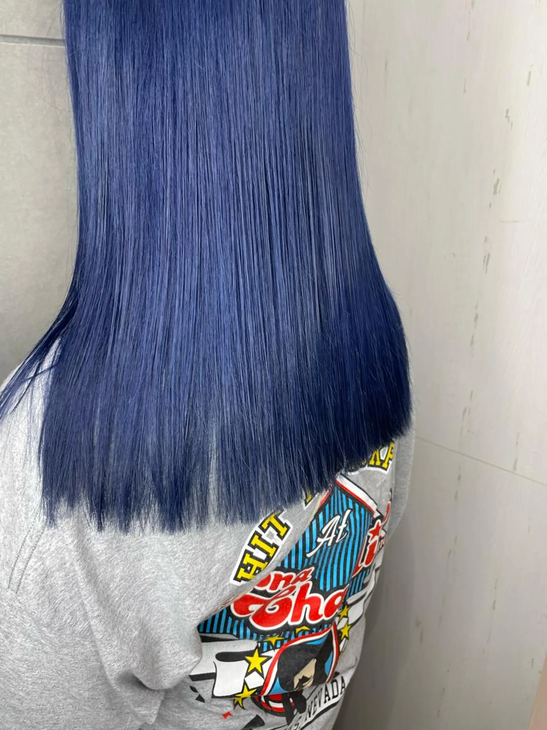 セミロング カラー ブルーカラー 高円寺 utuwa🌟まなみのヘアスタイル