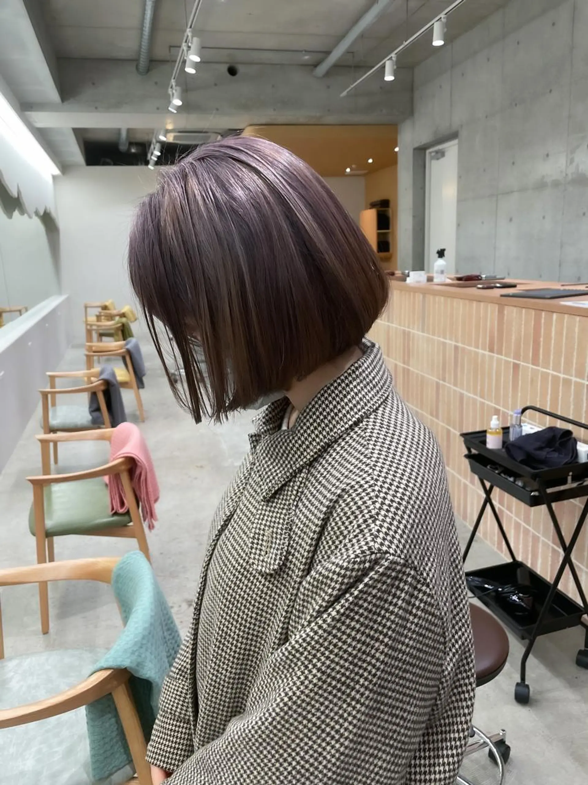 ショート カラー ヘアアレンジ ミニボブ/ブリーチ 🌈MISATOのヘアスタイル