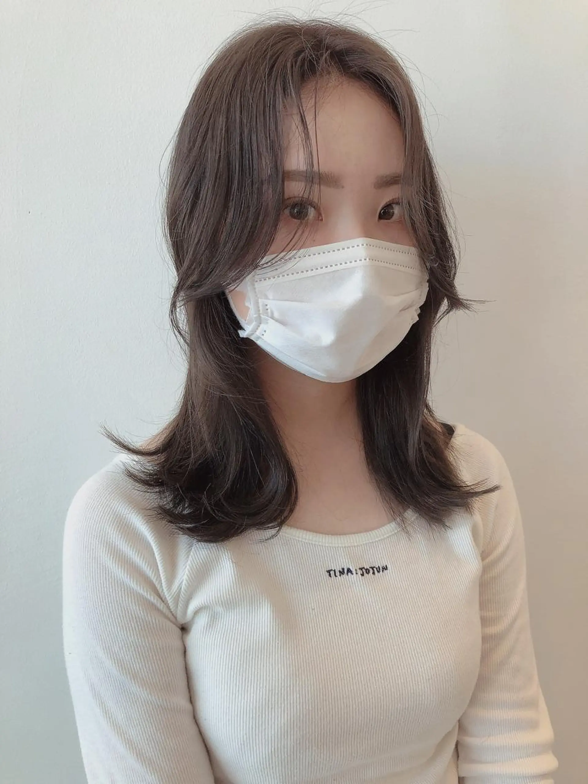 セミロング 岐阜1番韓国ヘア/ 星羅/23°のヘアスタイル