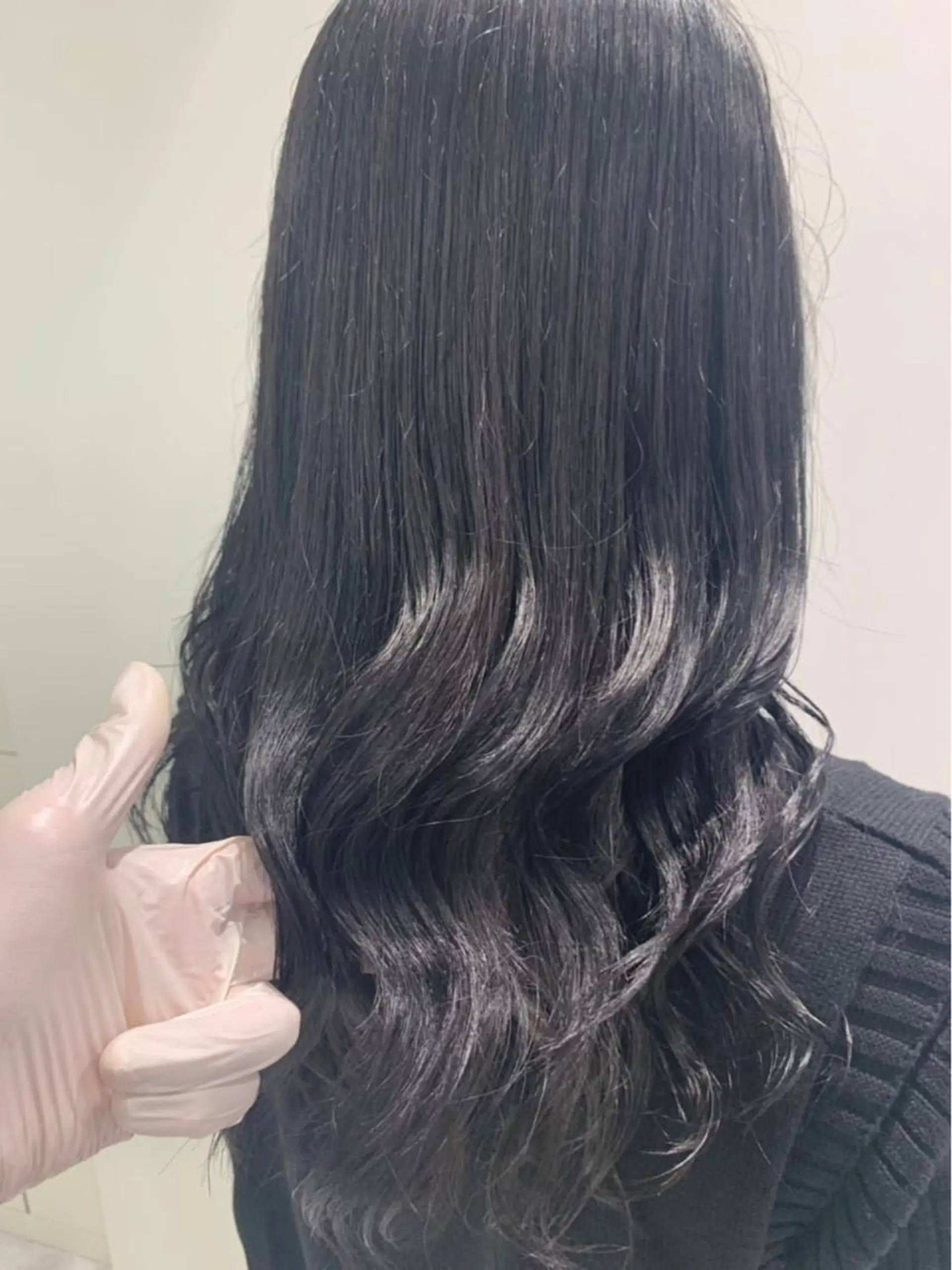 セミロング カラー パーマ ヘアアレンジ ネイル マツエク・マツパ 韓国風ベージュ🤎 赤みなし🌿横浜🤎のヘアスタイル