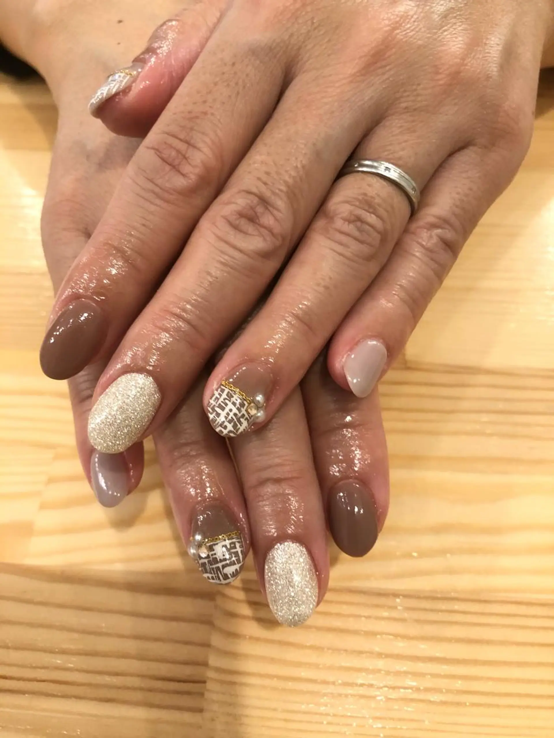 ネイル ハンドネイル NAIL Alaia 𓇼のネイルデザイン