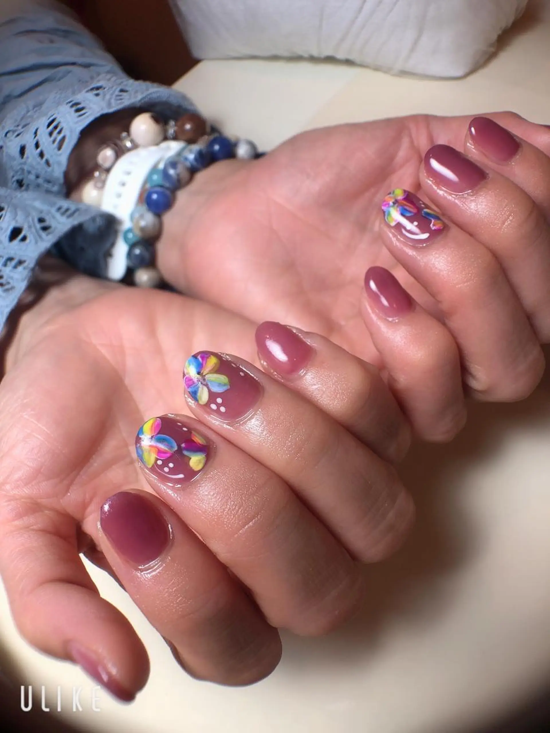 ネイル フラワーネイル Nail ビ爪のネイルデザイン