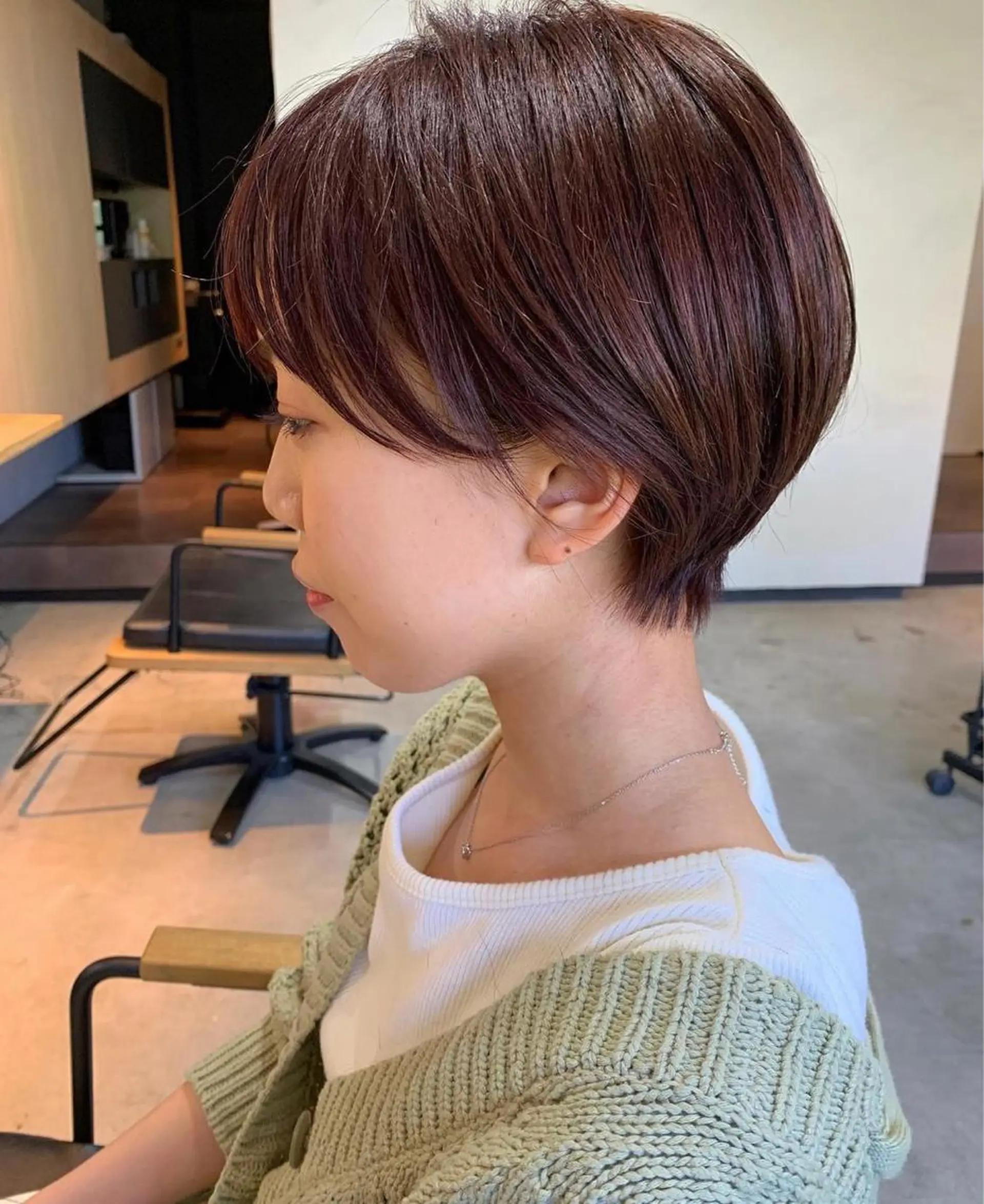ショート カラー ノサカ ミワコのヘアスタイル