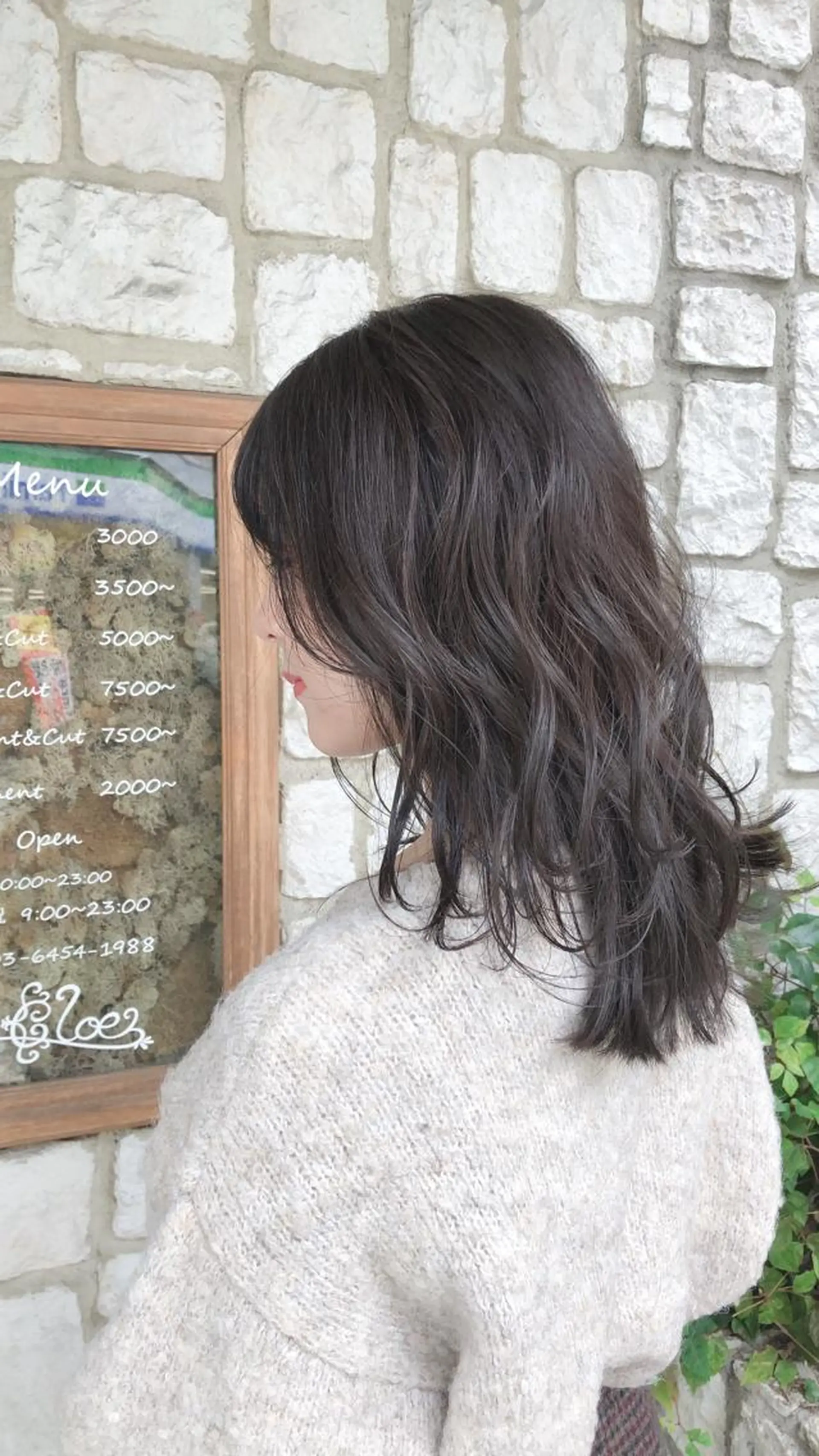 セミロング カラー パーマ ヘアアレンジ グレージュ レイヤーカット カット ヘアカラー トリートメント 髪質改善/透明感 OAK兵庫のヘアスタイル