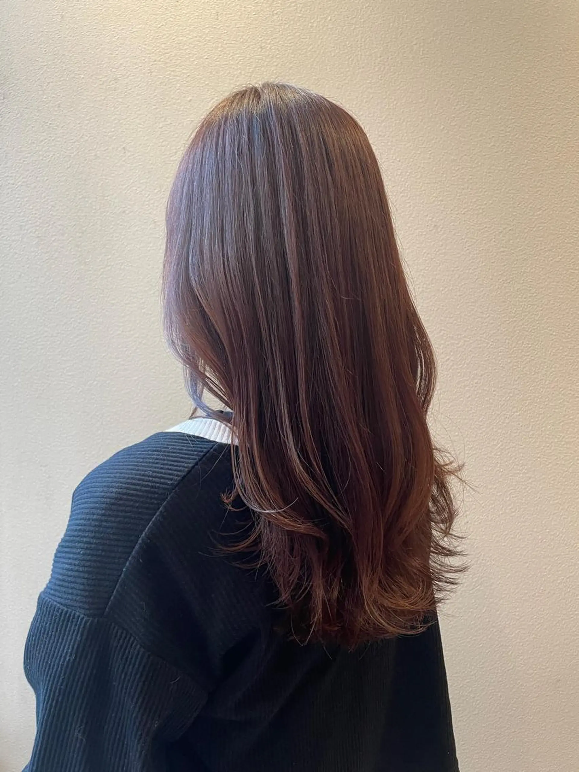 セミロング カラー アンニュイヘア/ 顔周りカット/眞弓萌のヘアスタイル