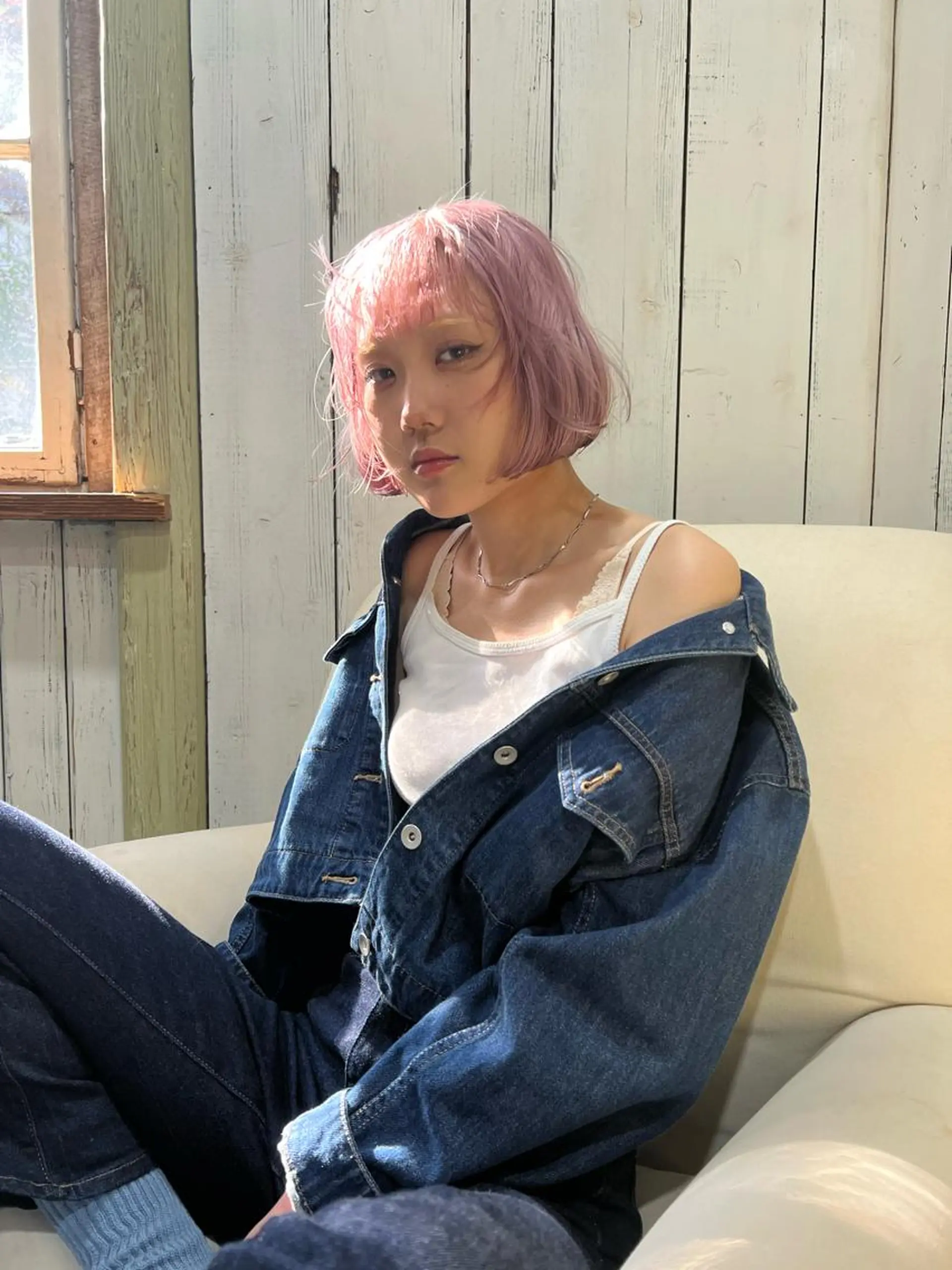 ショート カラー ショートボブ ボブ ショートヘア ハイトーン&髪質改善 ＆韓国エクステ🤎のヘアスタイル