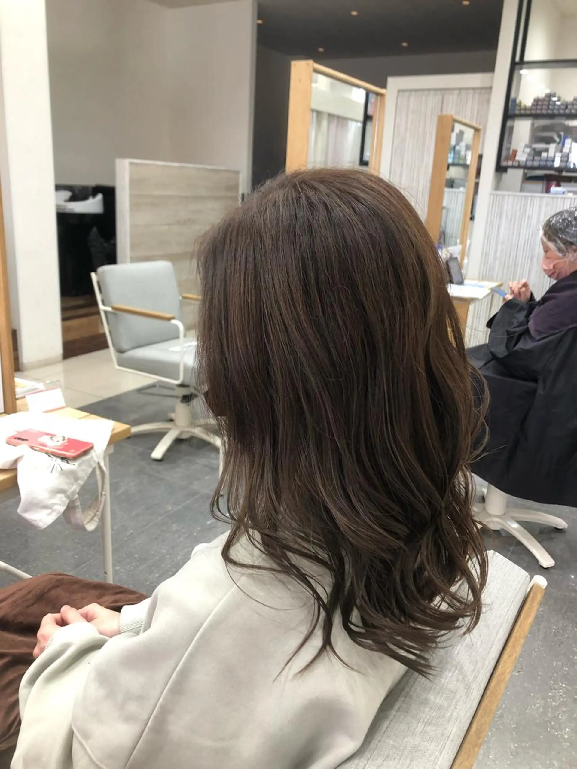 セミロング ヘアカラー 太白区/白髪ぼかし ハイライト/千葉達人のヘアスタイル