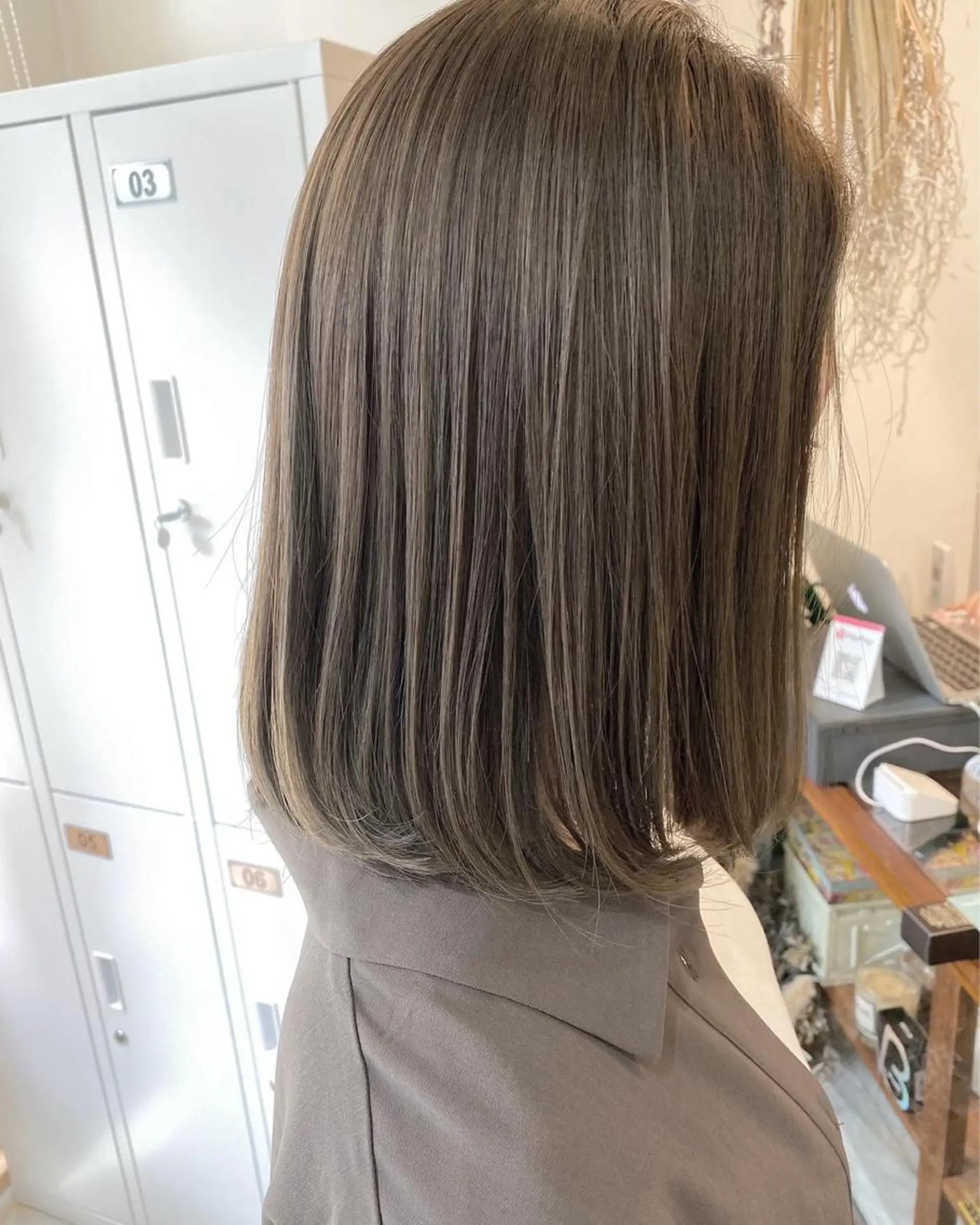 ミディアム カラー パーマ 髪質改善 縮毛矯正 トリートメント OVER→三軒茶屋 /縮毛矯正・髪質改善のヘアスタイル