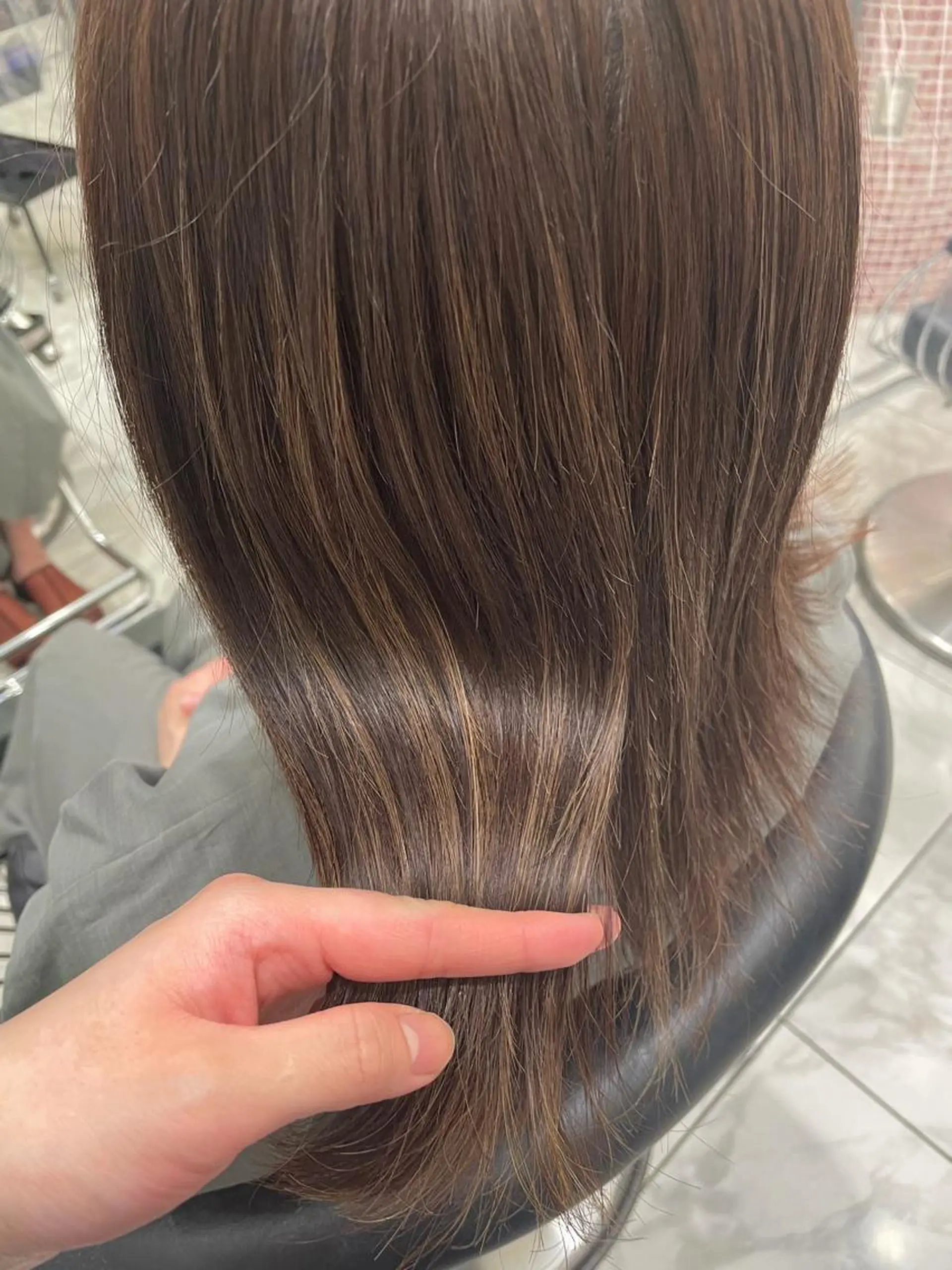 セミロング 韓国風パーマ/ヘア セット/店長みづきのヘアスタイル