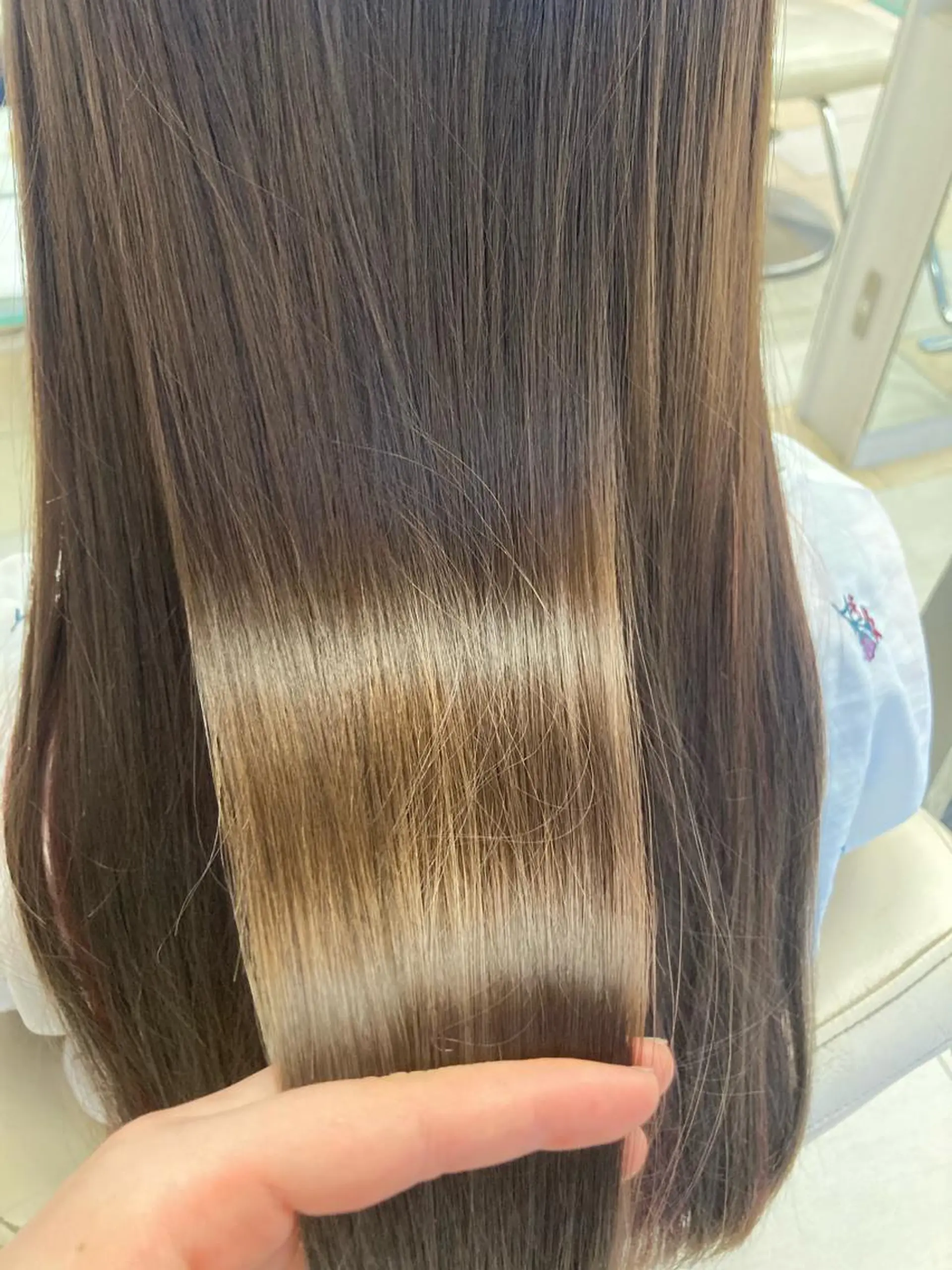 ロング カット 縮毛矯正 トリートメント しんた ようのヘアスタイル