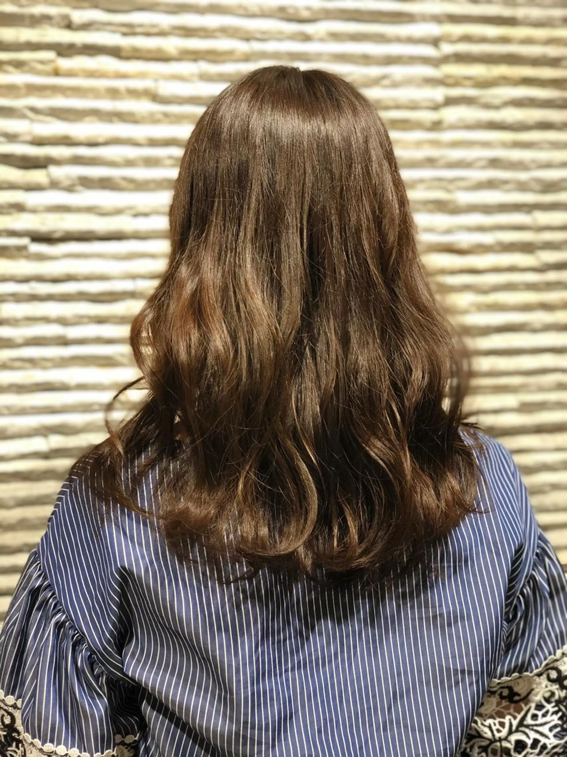 セミロング カラー レイヤーカット カット ヘアカラー メンズ特化☝️添田 好恵のヘアスタイル