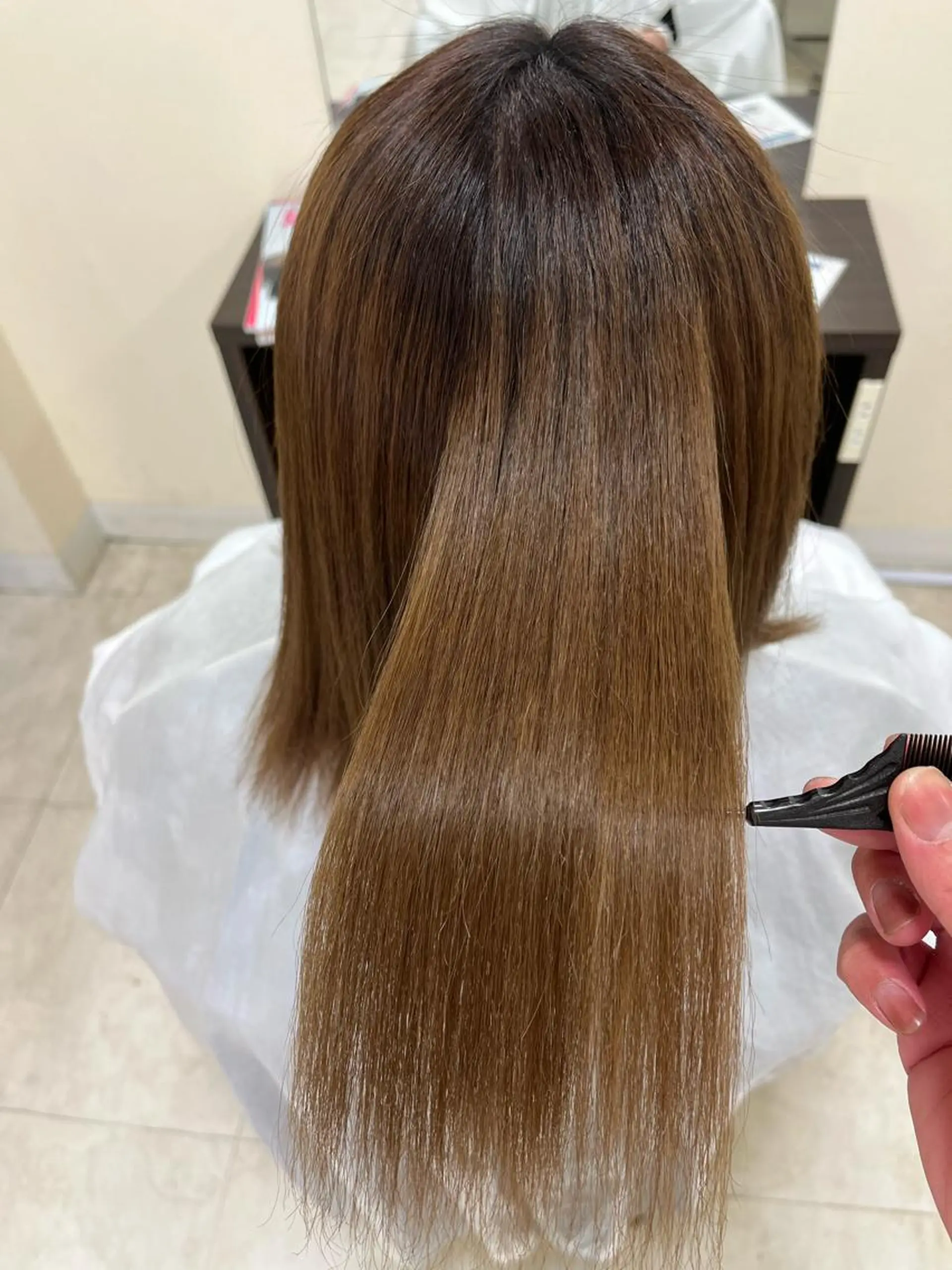 ミディアム 縮毛矯正 UNKNOWN所属・北野 凌悟のヘアスタイル