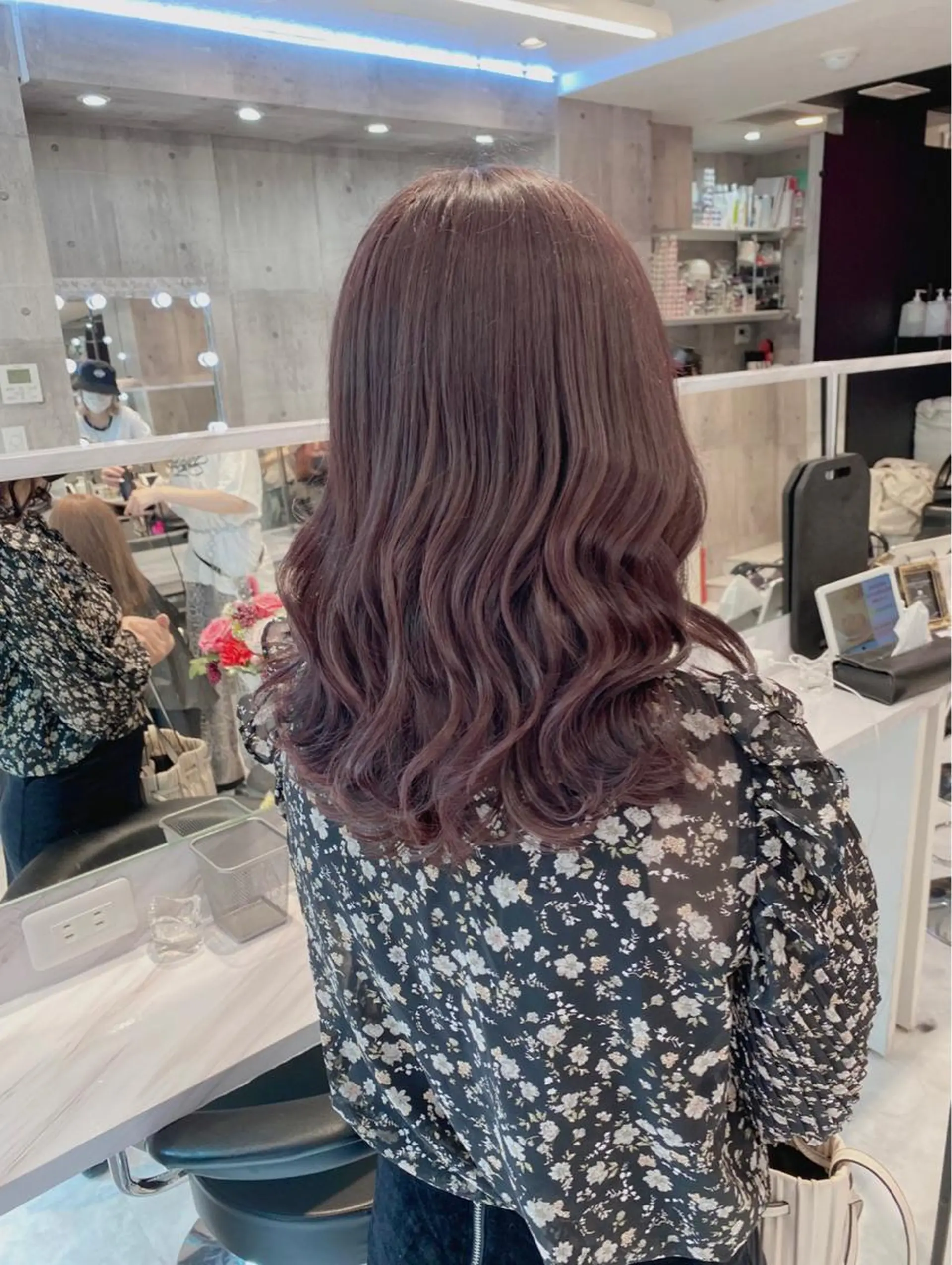 セミロング カラー ダブルカラー特化💍 tiam💍韓国ヘアのヘアスタイル