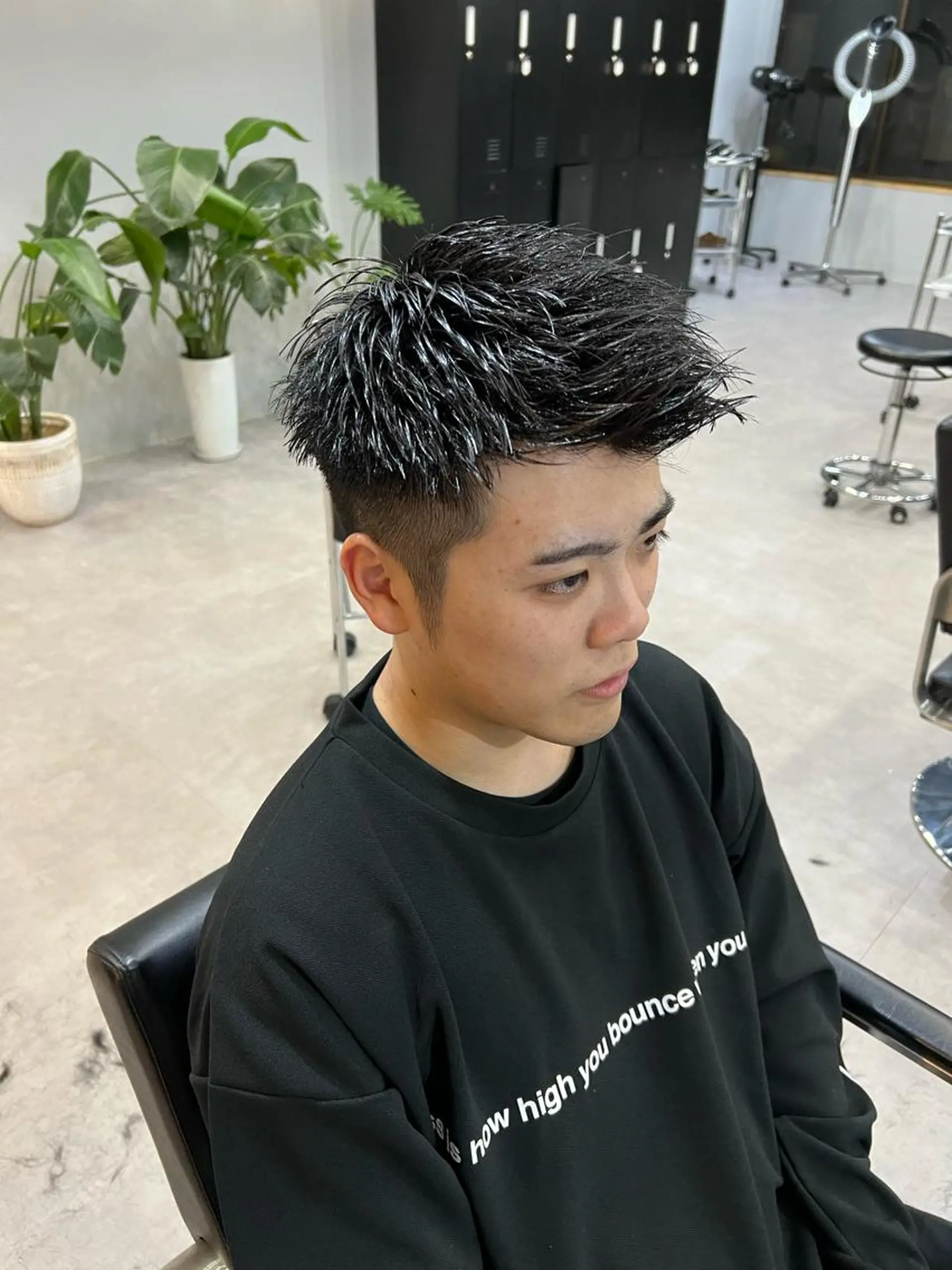 ショート ミルクティーベージュ ❤︎レイヤー　MIAのヘアスタイル