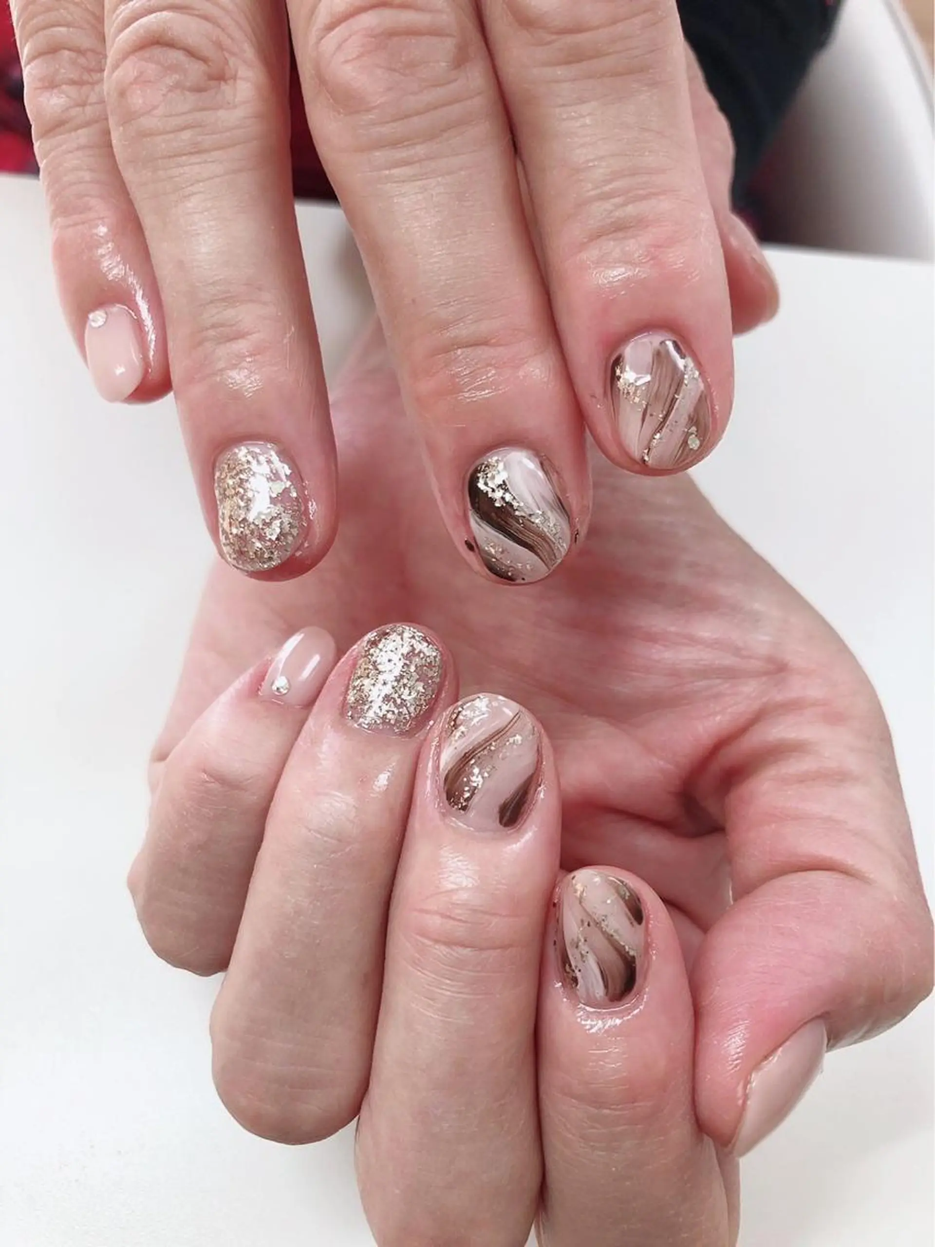 ネイル フットネイル グリーン オフィスネイル ワンカラーネイル Lily Roseスタッフ一同のマツエク・マツパデザイン