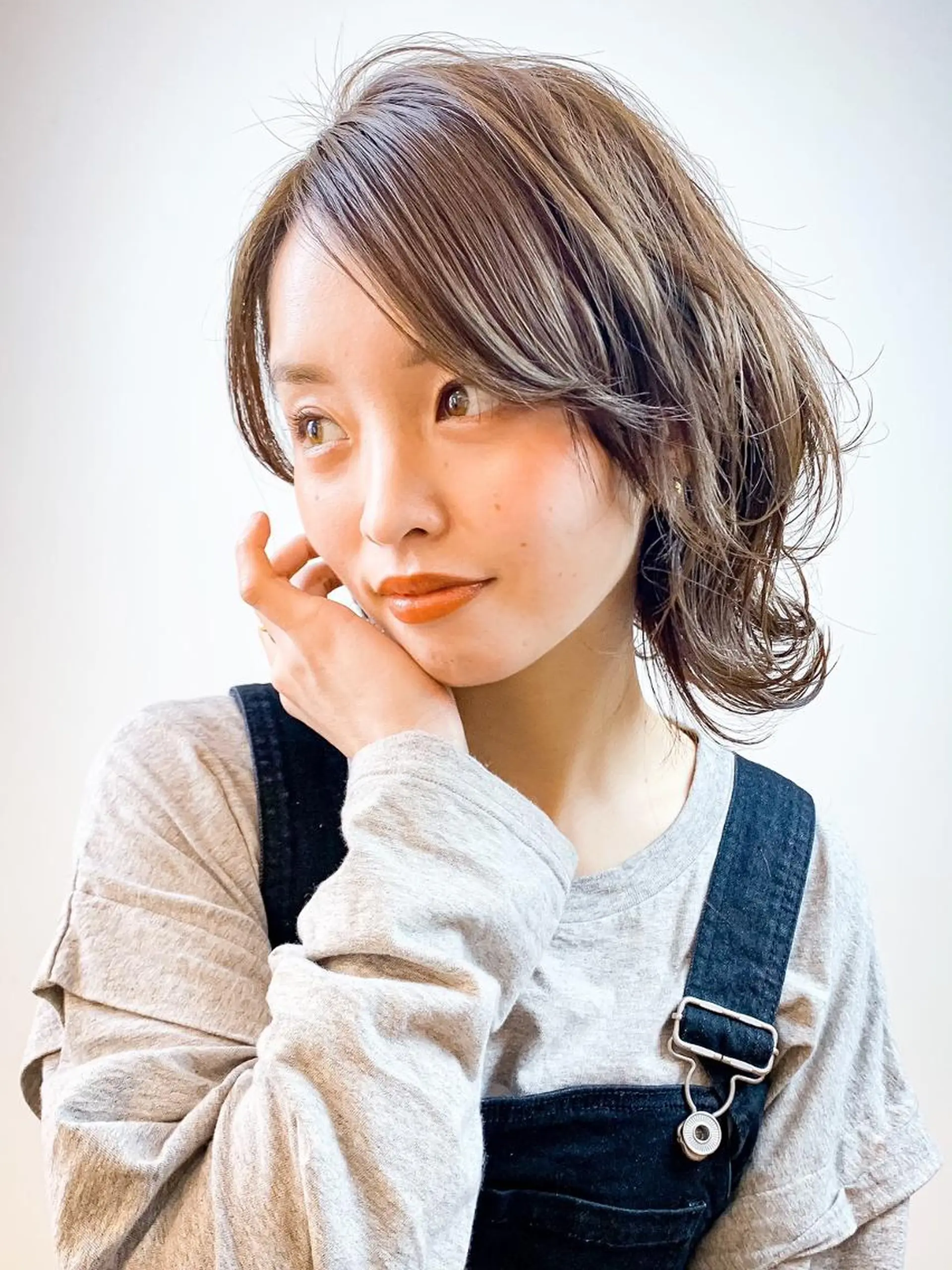 ミディアム ミディアムレイヤー ミディアムパーマ ボブ くびれヘア 顔まわりレイヤー 髪質改善✨艶髪✨ レイヤーカット 田畑のヘアスタイル