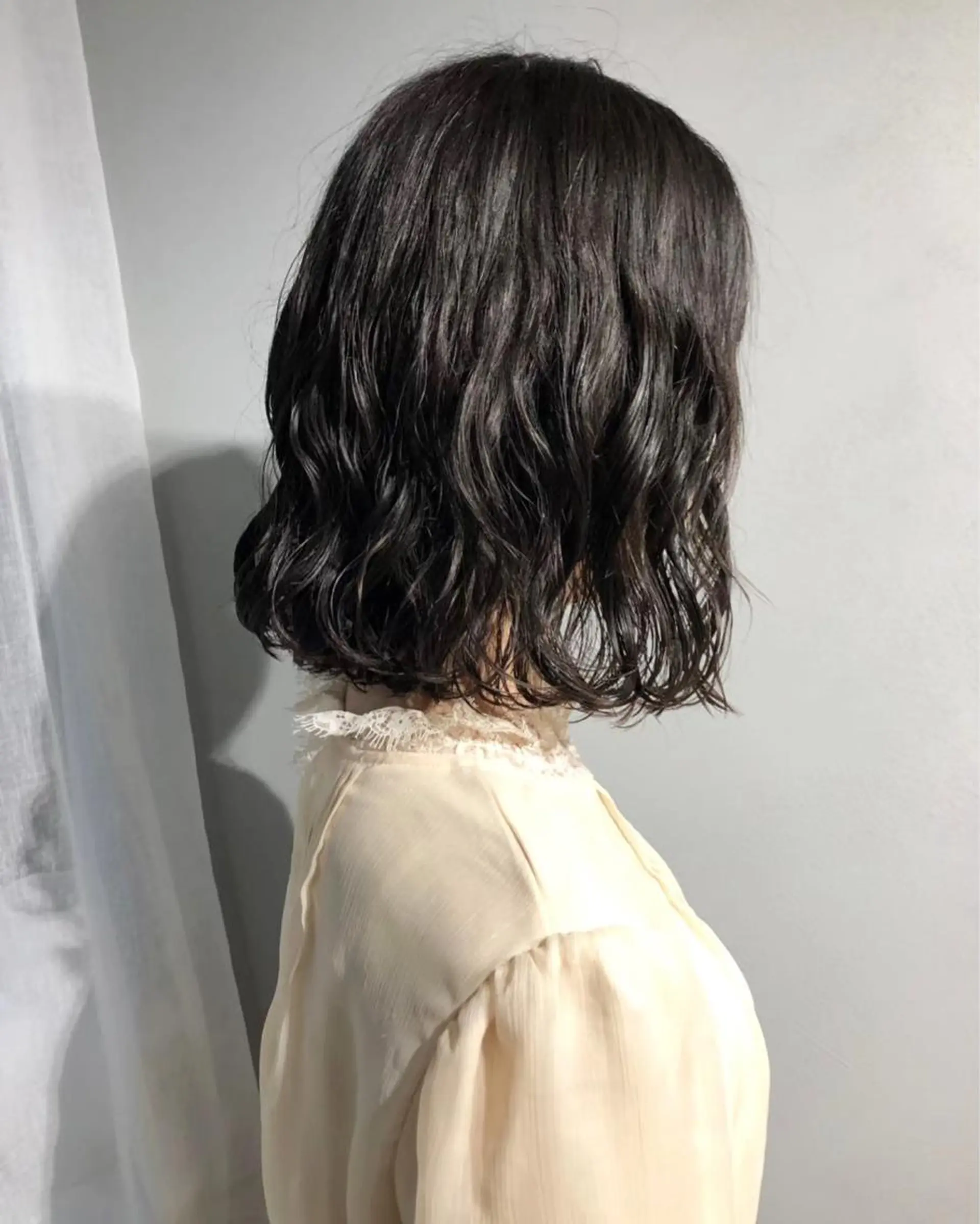 ミディアム パーマ ボブパーマコテ巻き風 パーマNo1深江秀平のヘアスタイル