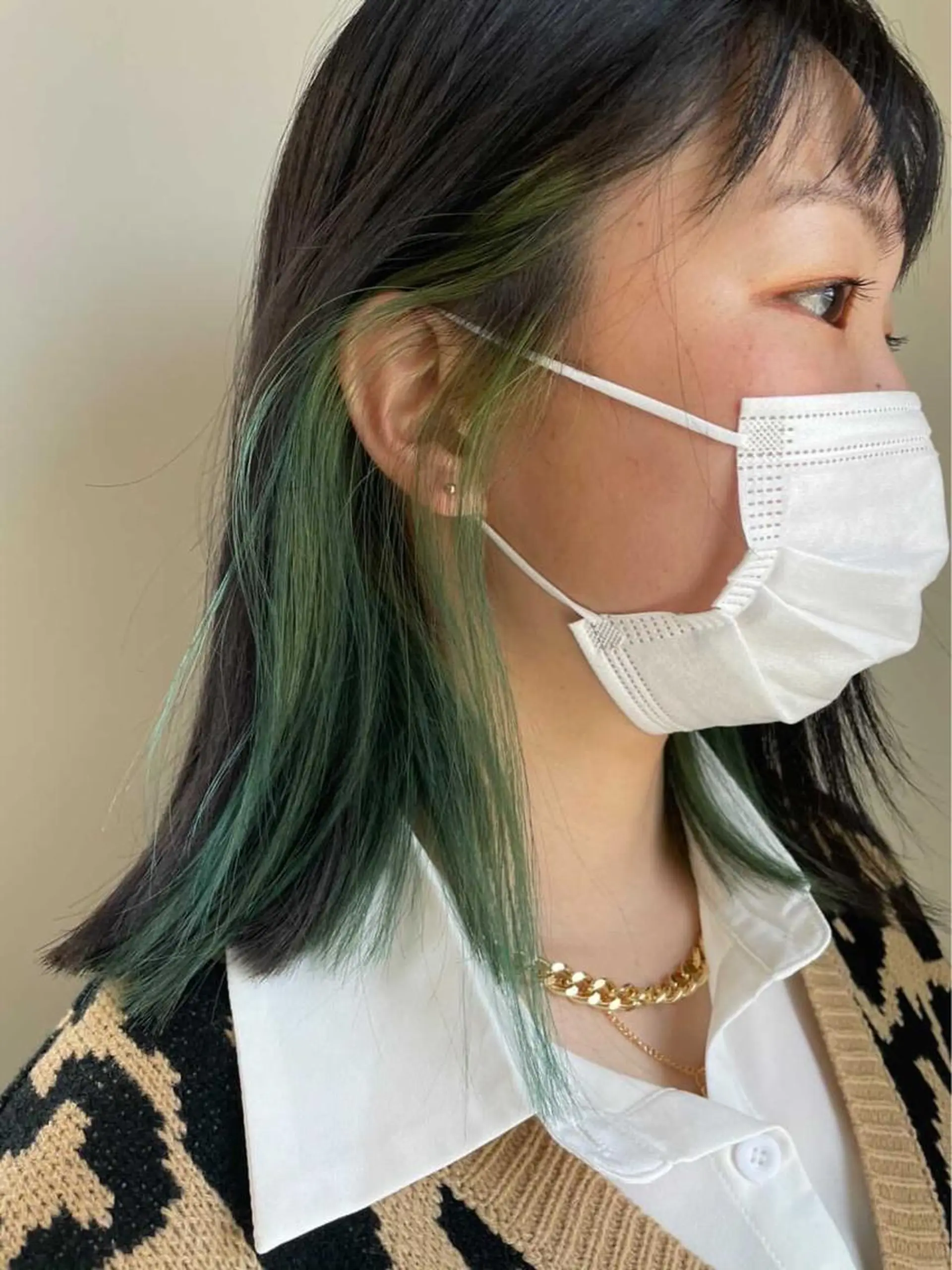セミロング カラー 武井　弘希 ブリーチなしカラー✨のヘアスタイル