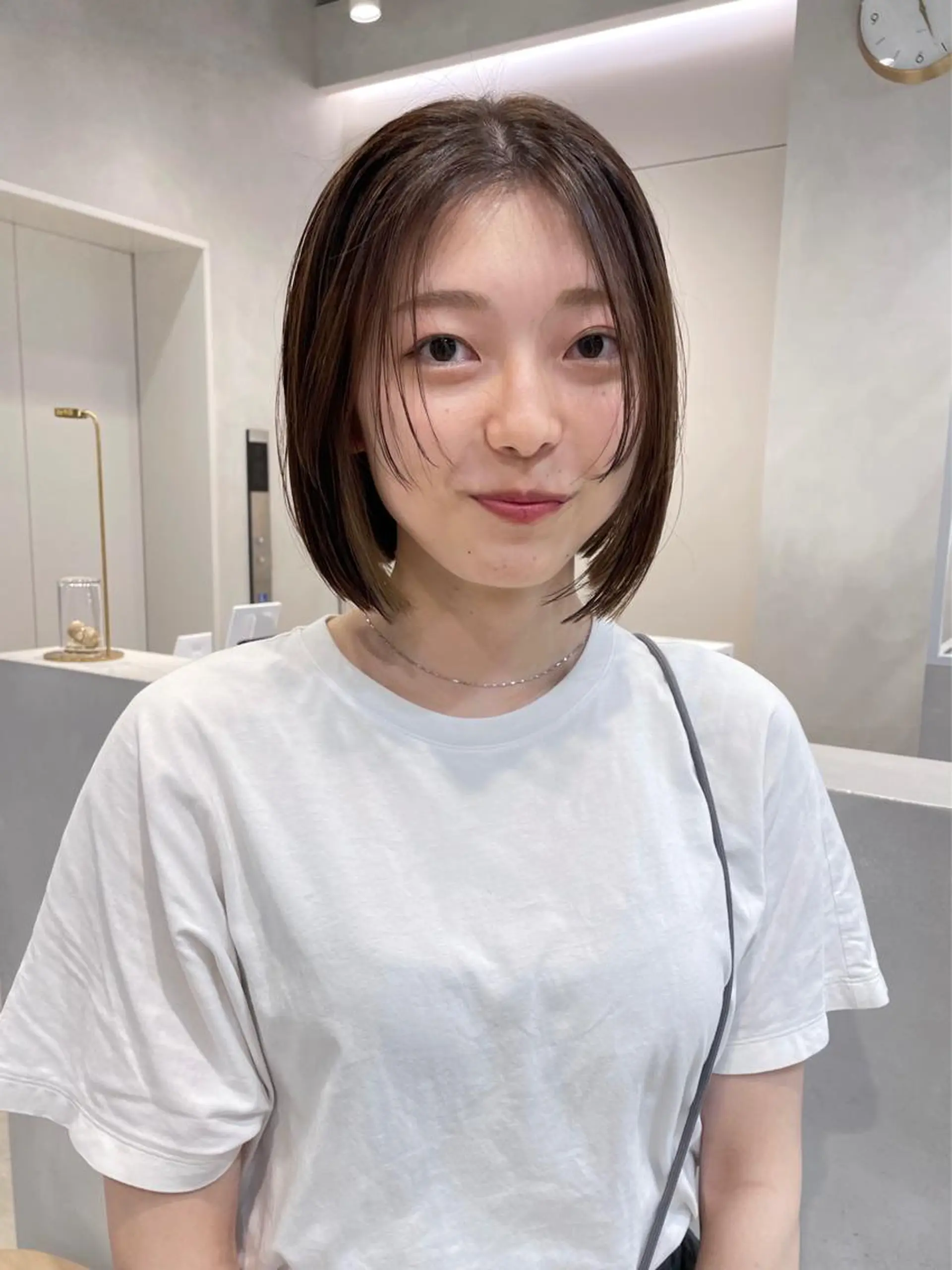 ミディアム 青木 優歩のヘアスタイル