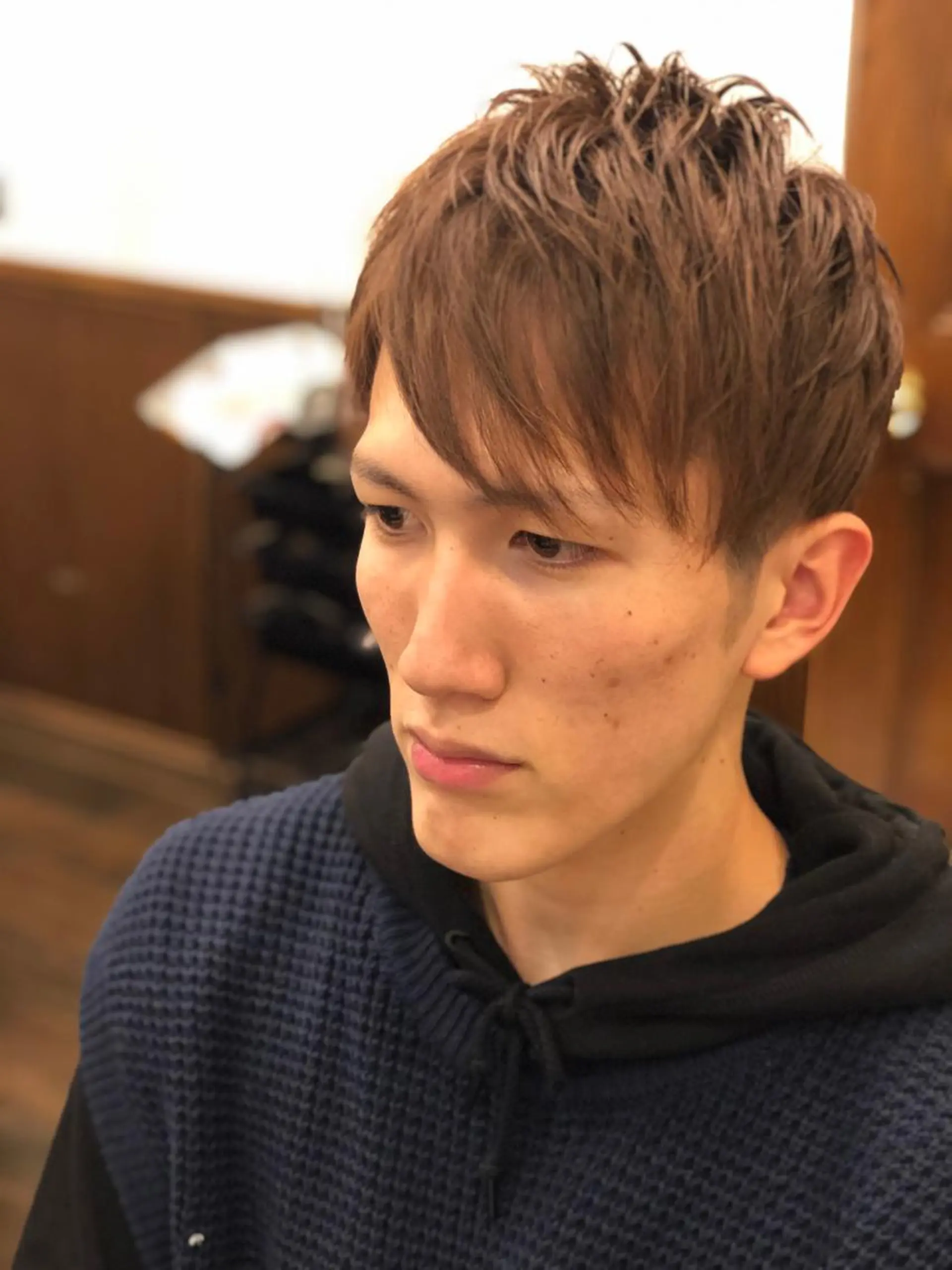 ミディアム 笠原 大輝のヘアスタイル