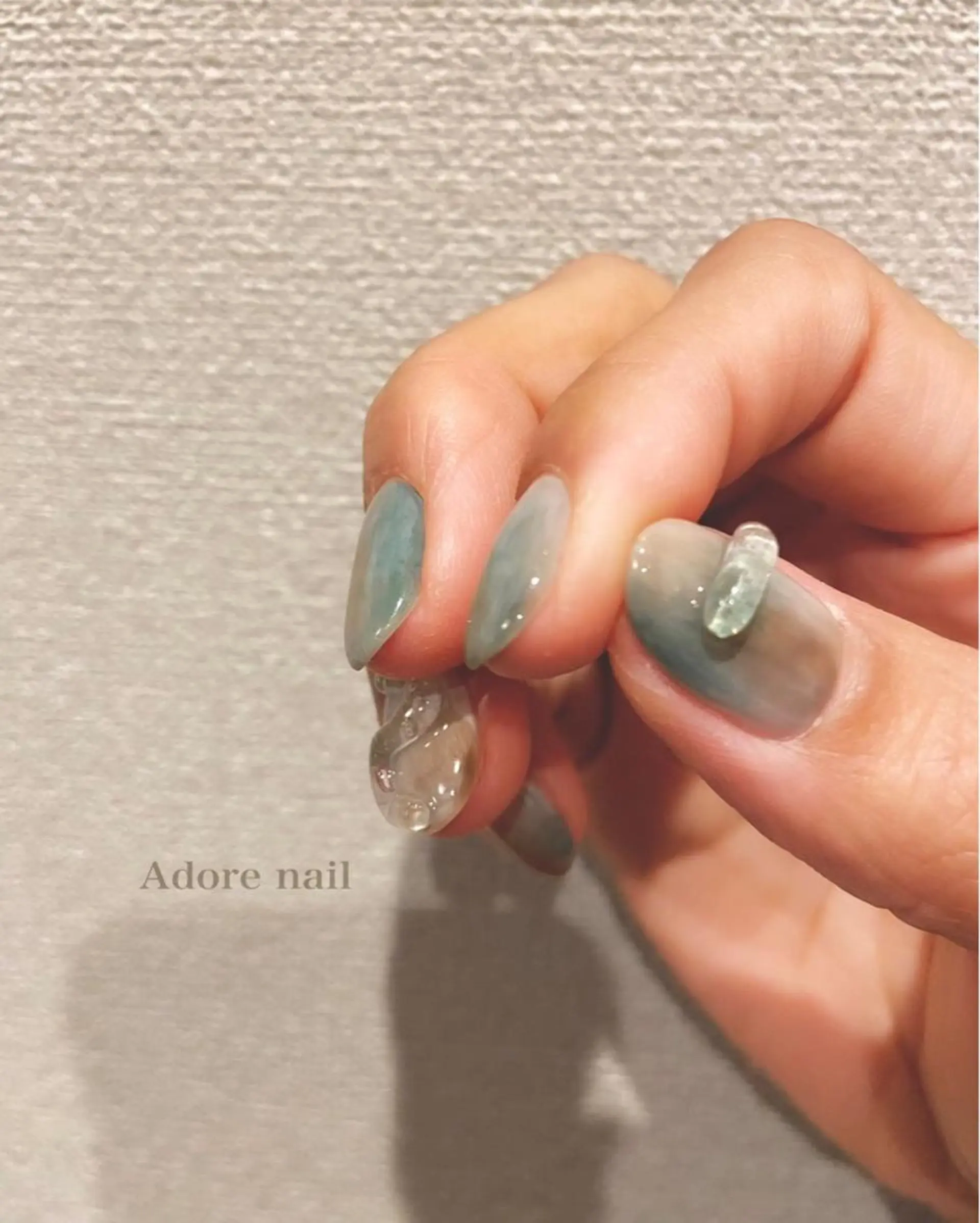 カラー ネイル マツエク・マツパ テラコッタ 成人式 クリアネイル 成人式 ジェルネイル Adore nailのネイルデザイン