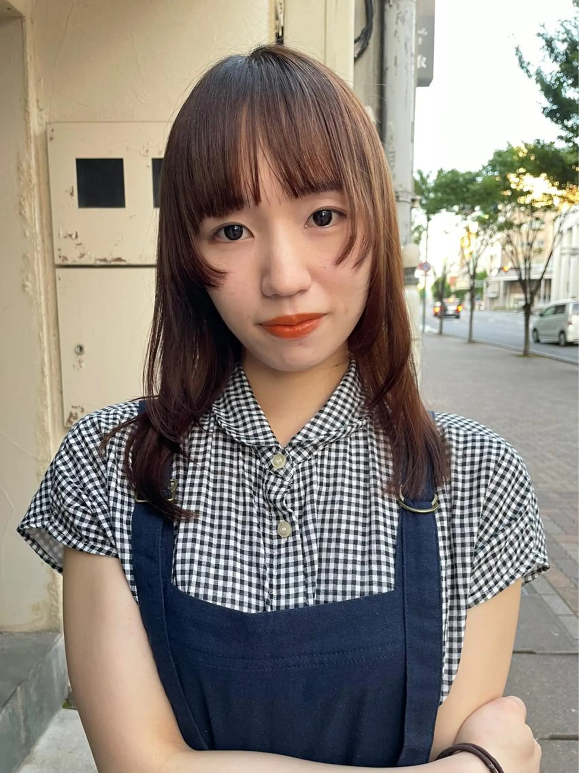 ミディアム カラー tomo🍒パーマ ハイトーン似合わせのヘアスタイル