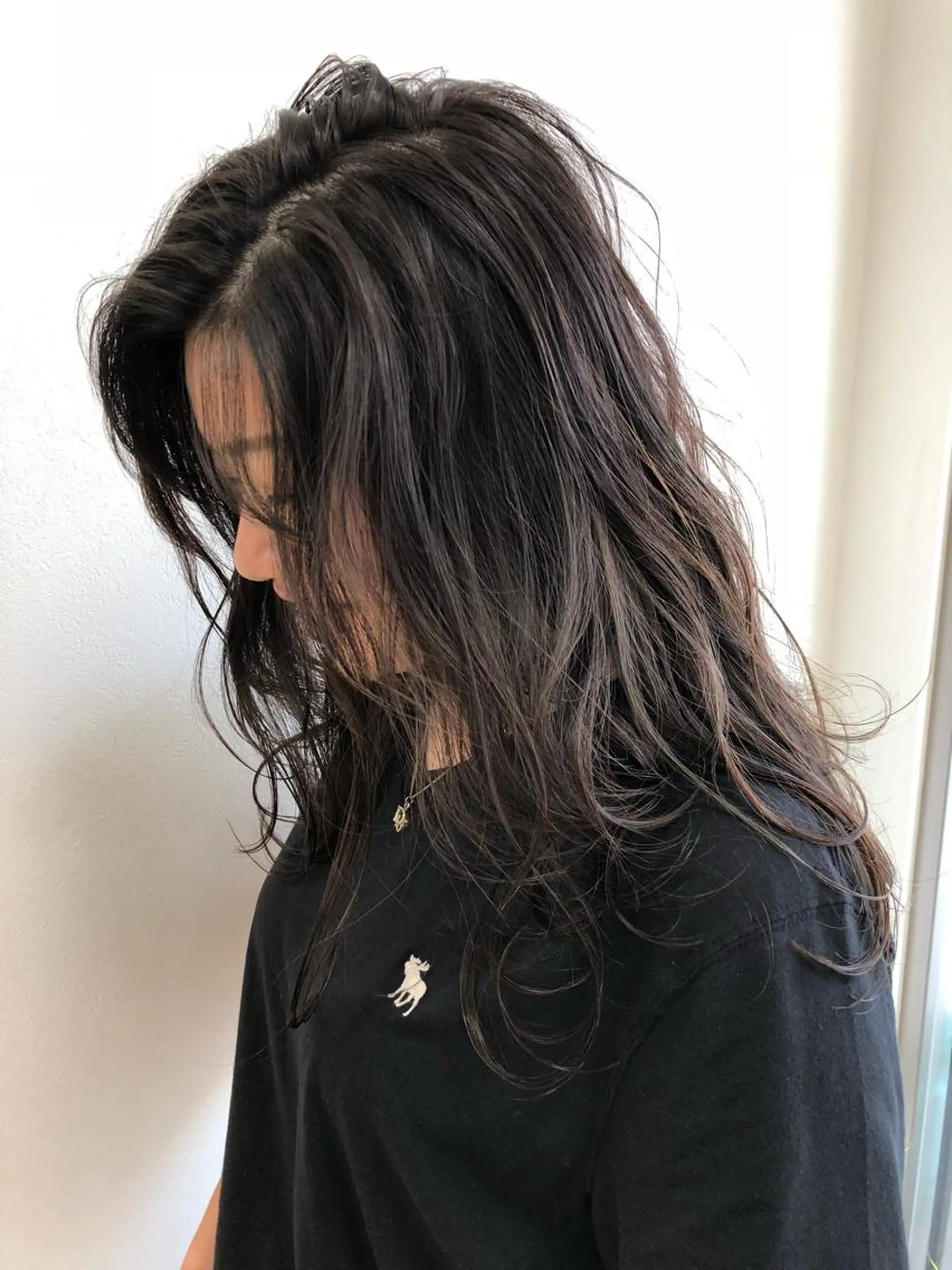 ロング カラー 似合わせ レイヤー須川のヘアスタイル