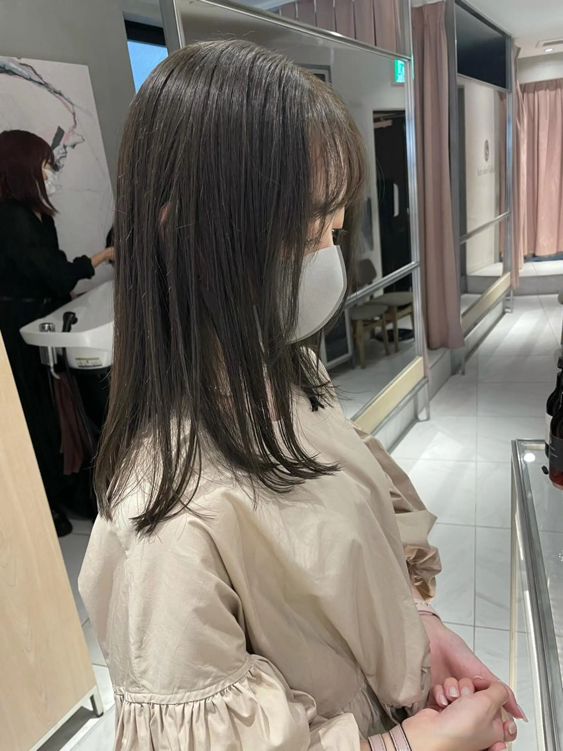 ロング カラー カット ヘアカラー トリートメント 柔らか透け感カラー 🌿ムロヤリョウスケのヘアスタイル