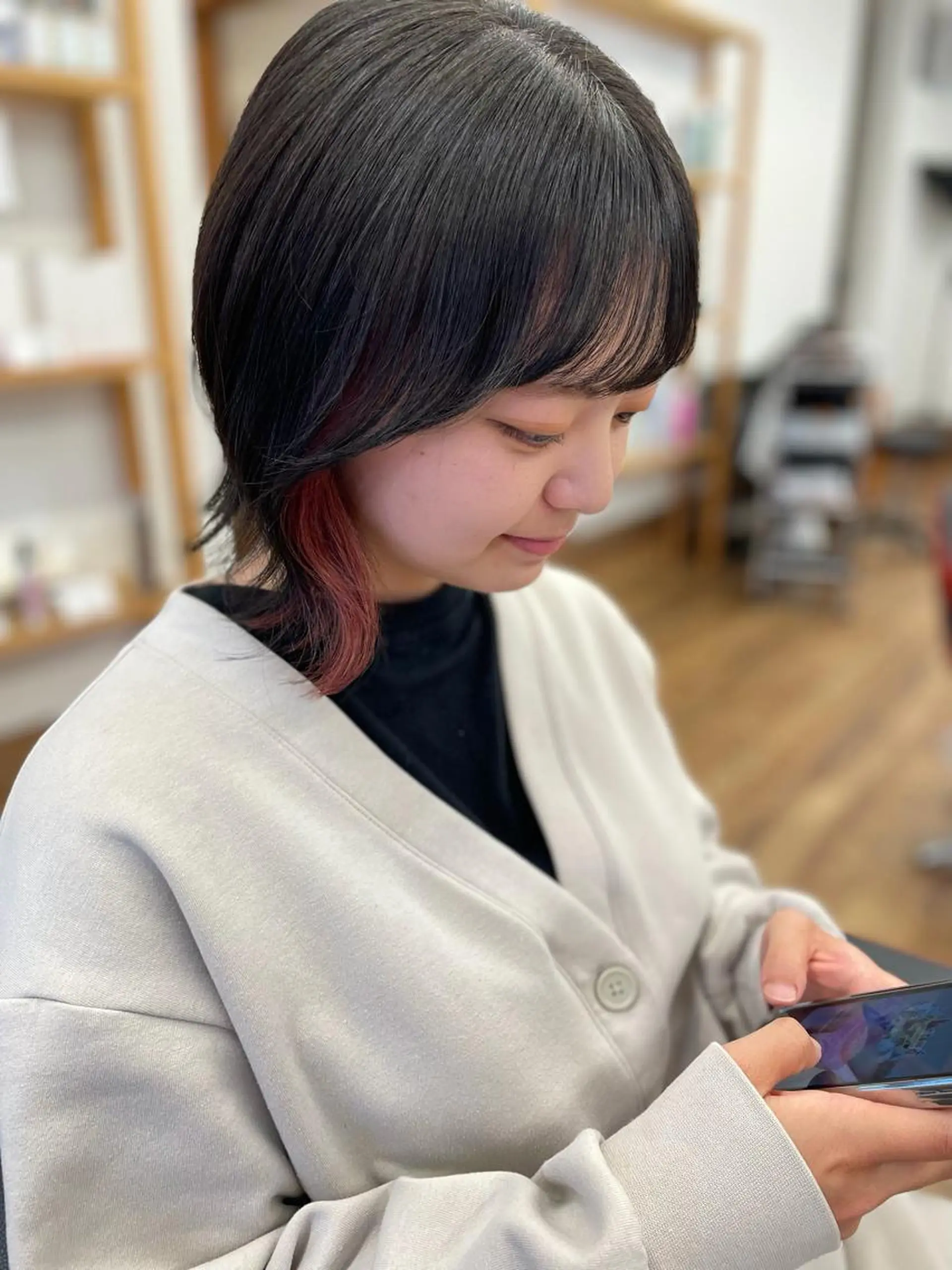 ミディアム カラー ヘアカラー 古山 勇太のヘアスタイル