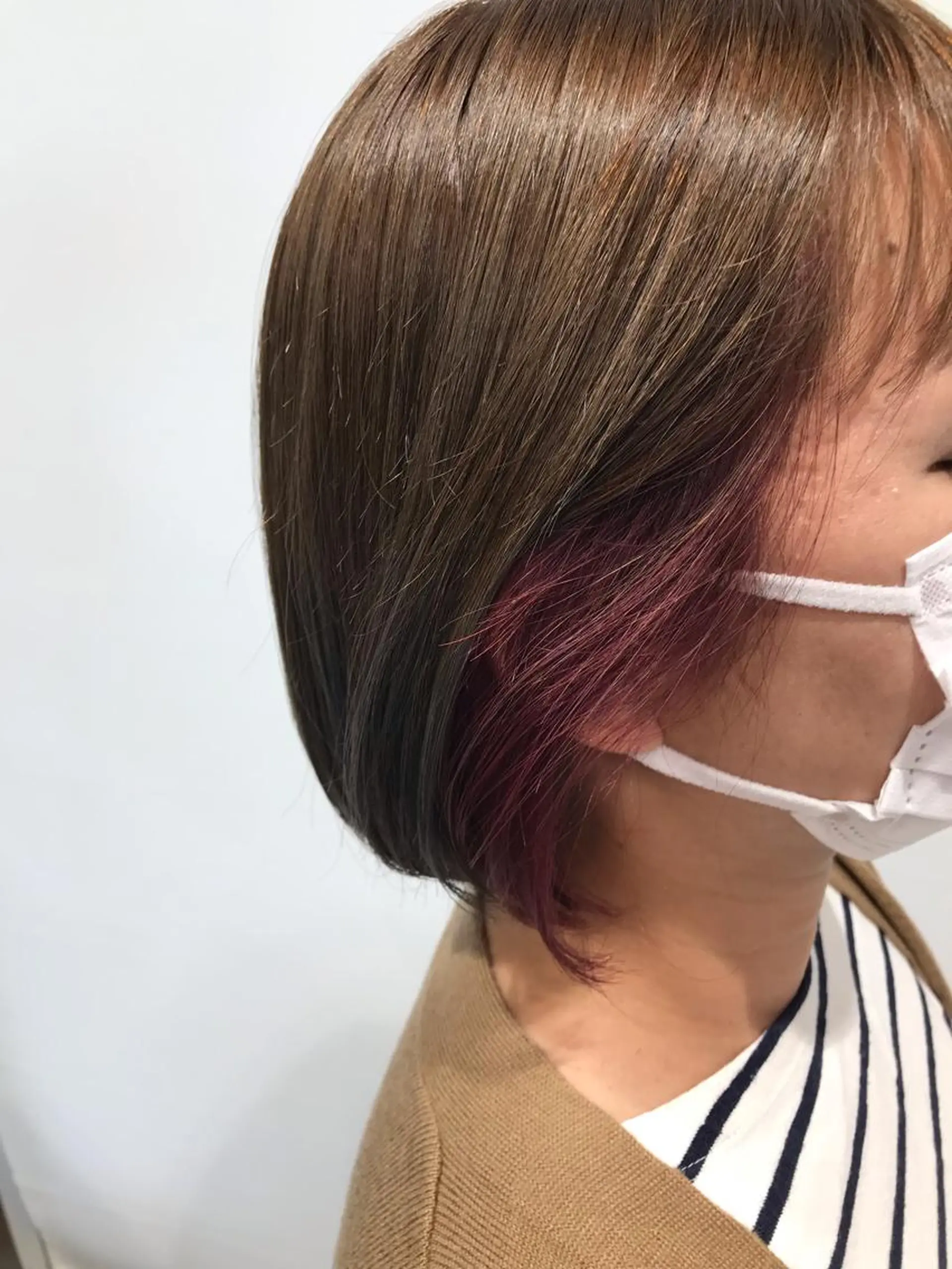 ミディアム カット ヘアカラー トリートメント 下條 真のヘアスタイル